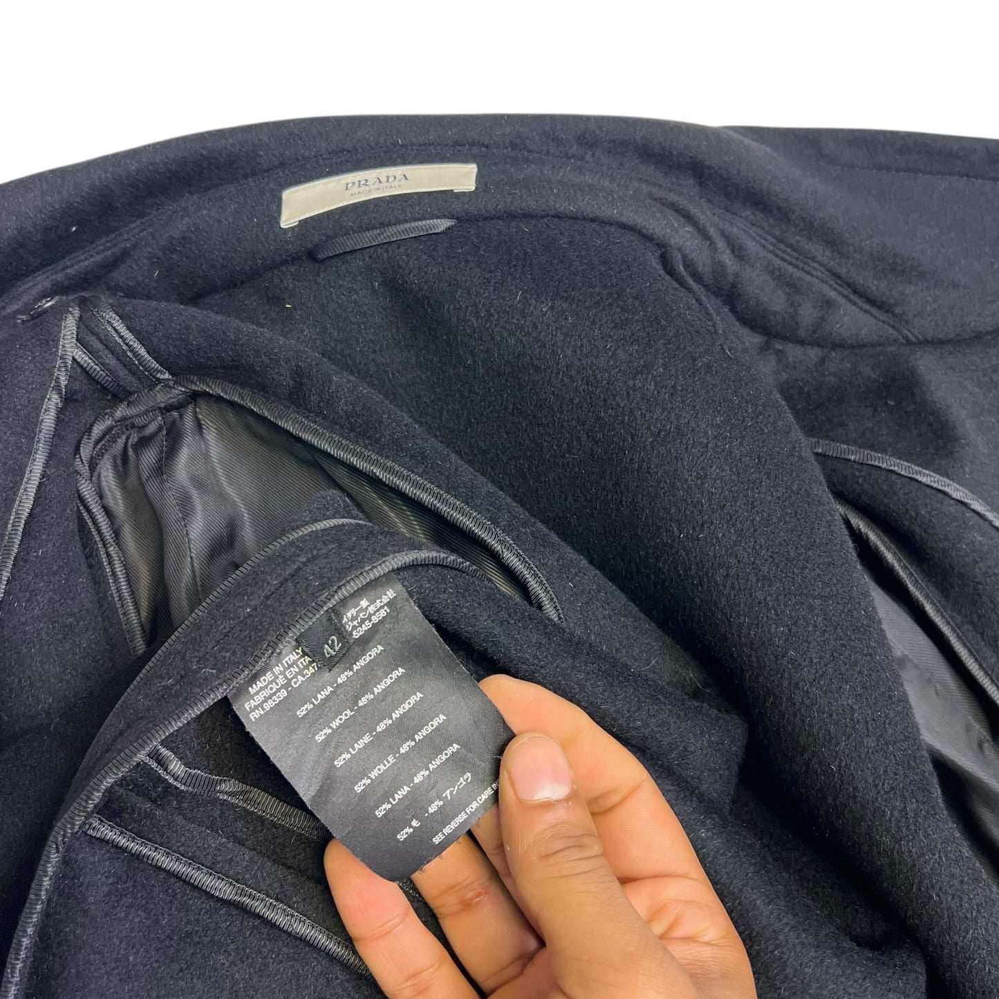 00s Prada Wool Coat Jacket