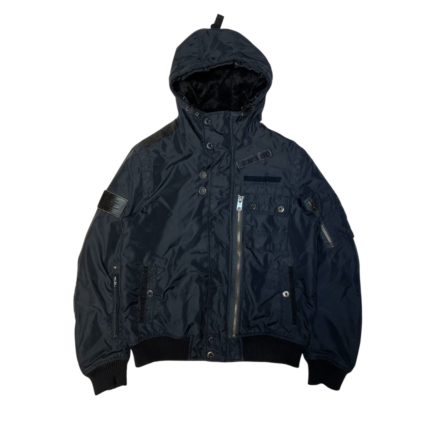 00s Schott Hidden Pocket Militar Inspired jacket