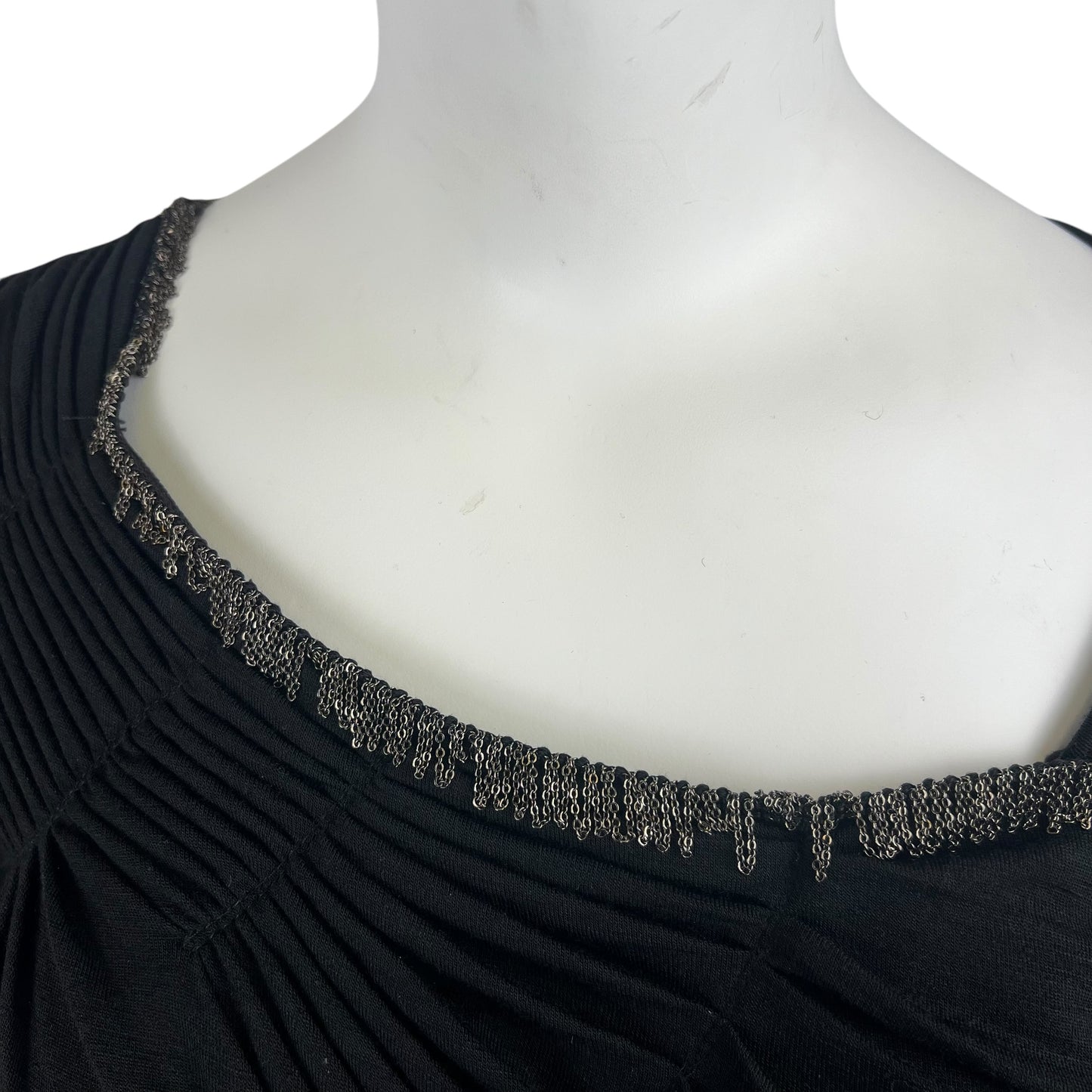 00s Plein Sud Metallic Pleated Dress