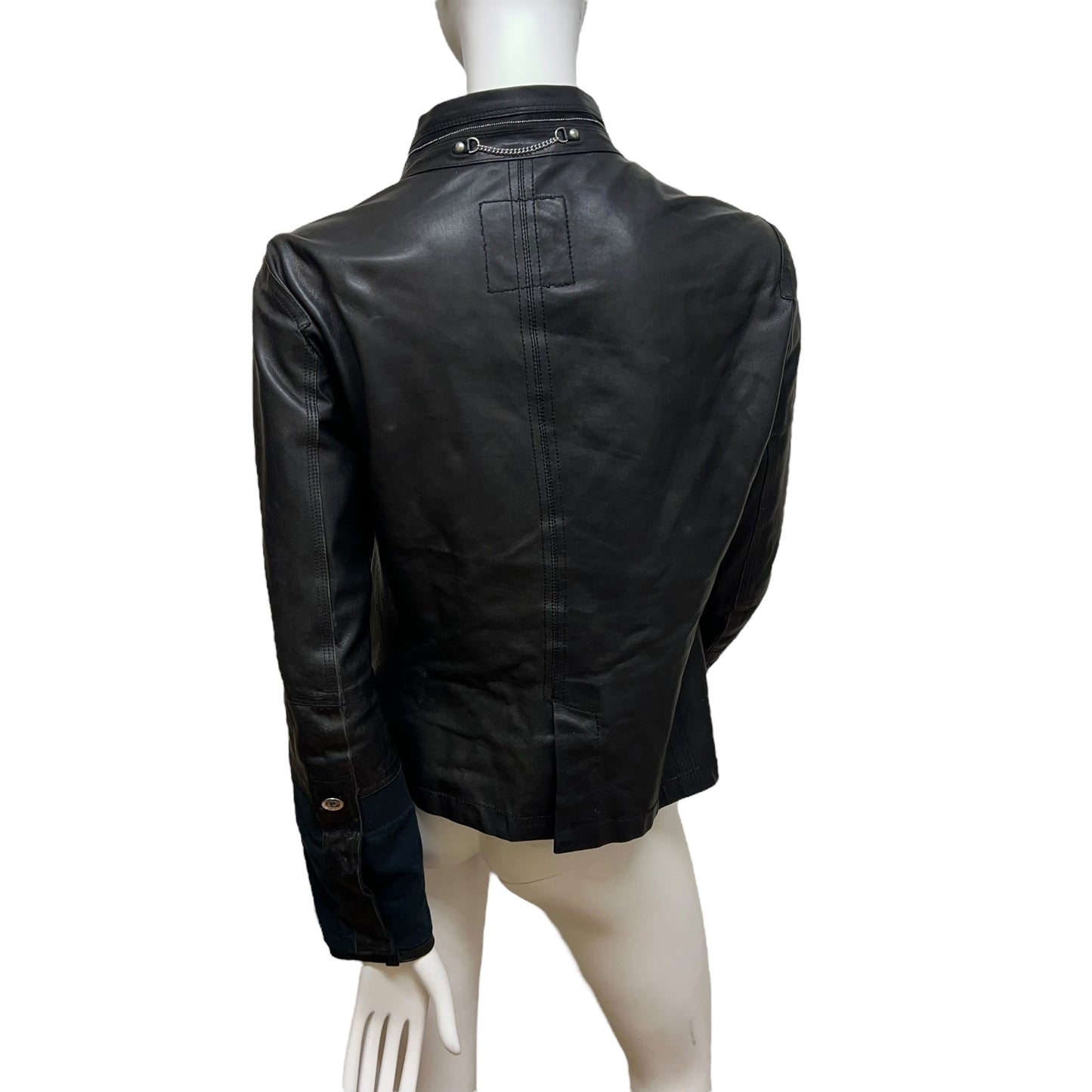 00s Marithé + François Girbaud Leather doble layer jacket
