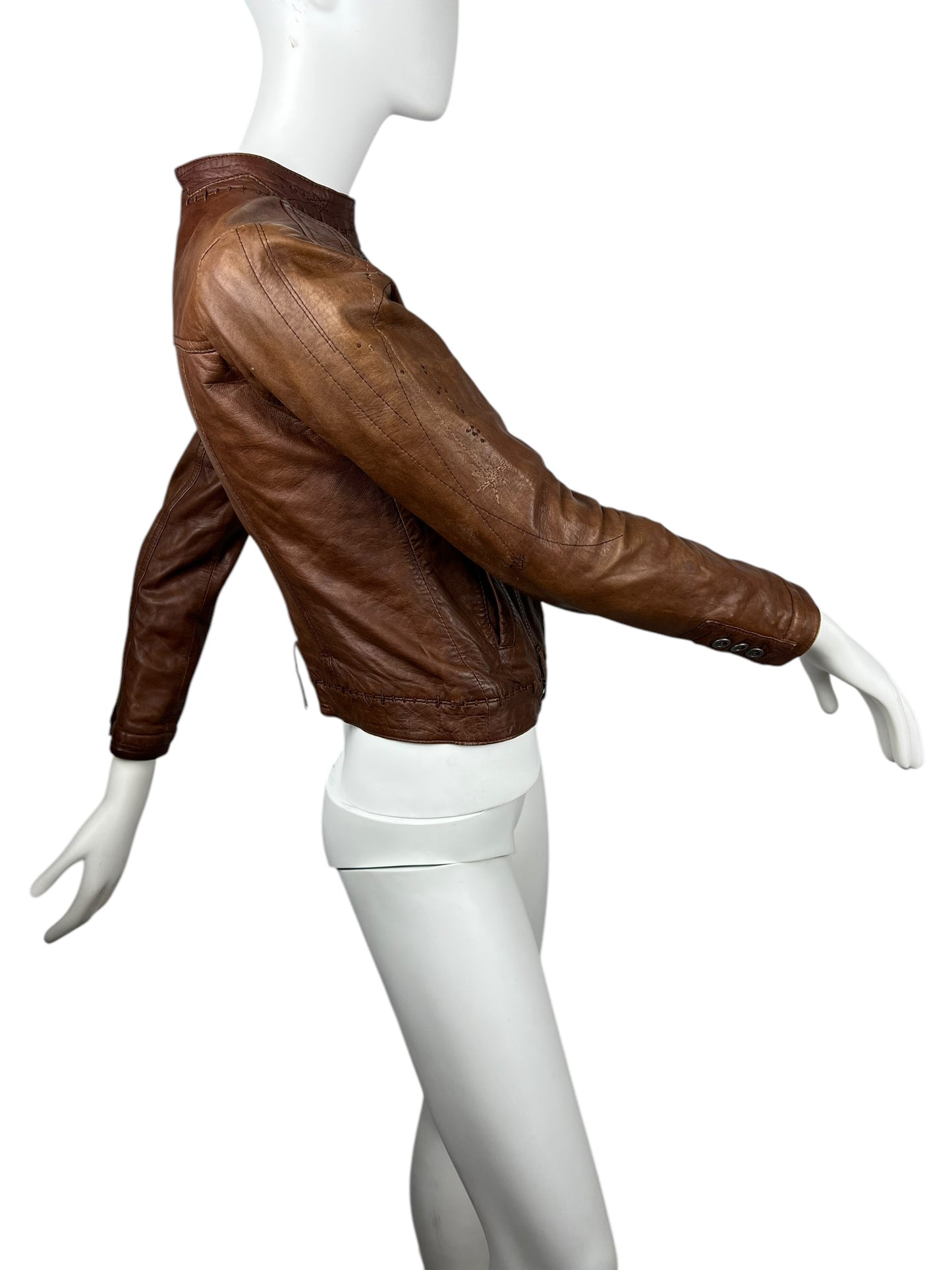 00’ Marithé + François Girbaud Leather Jacket