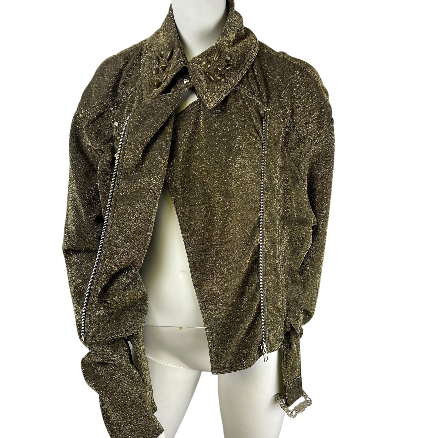 90s Chantal Thomass Shiny Perfecto jacket