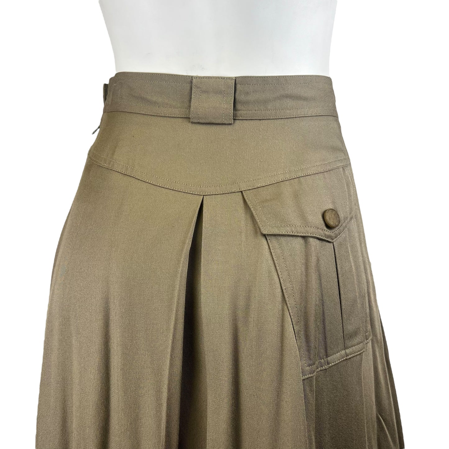 90s Chantal Thomass Semi pleated maxi Skirt