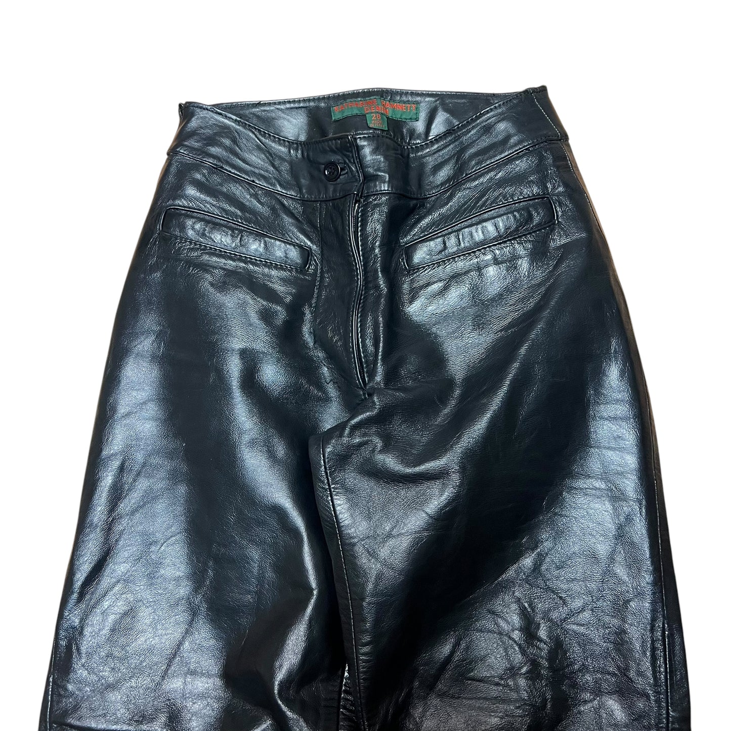 90s Katharine Hamnet Leather Pants