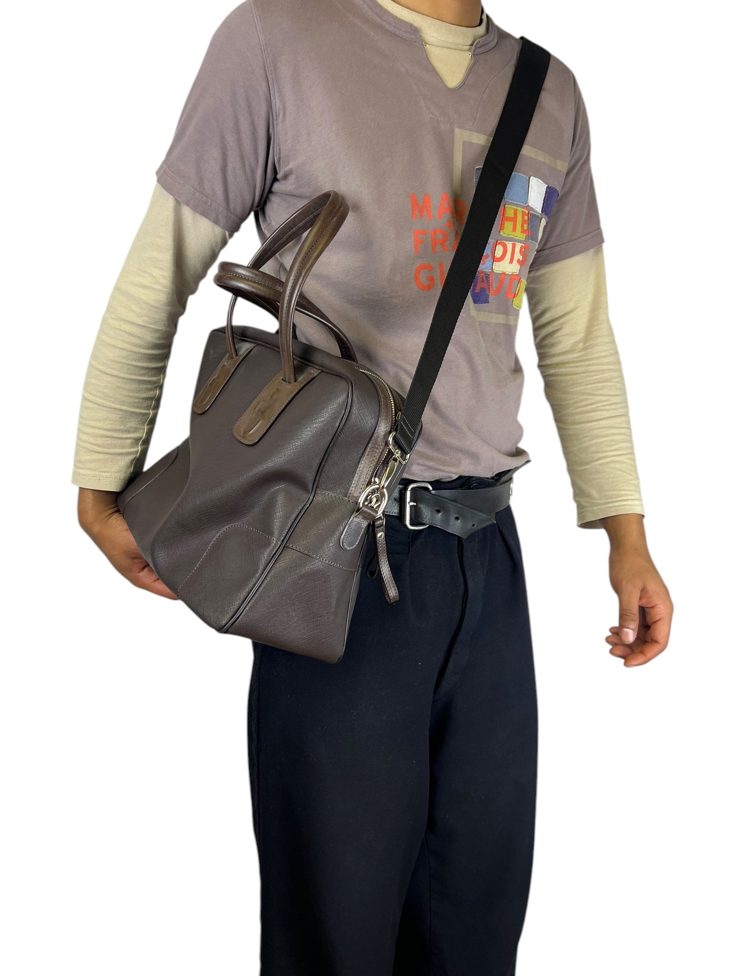 Neil Barrett Leather Effect Shoulder Bag, 2000s