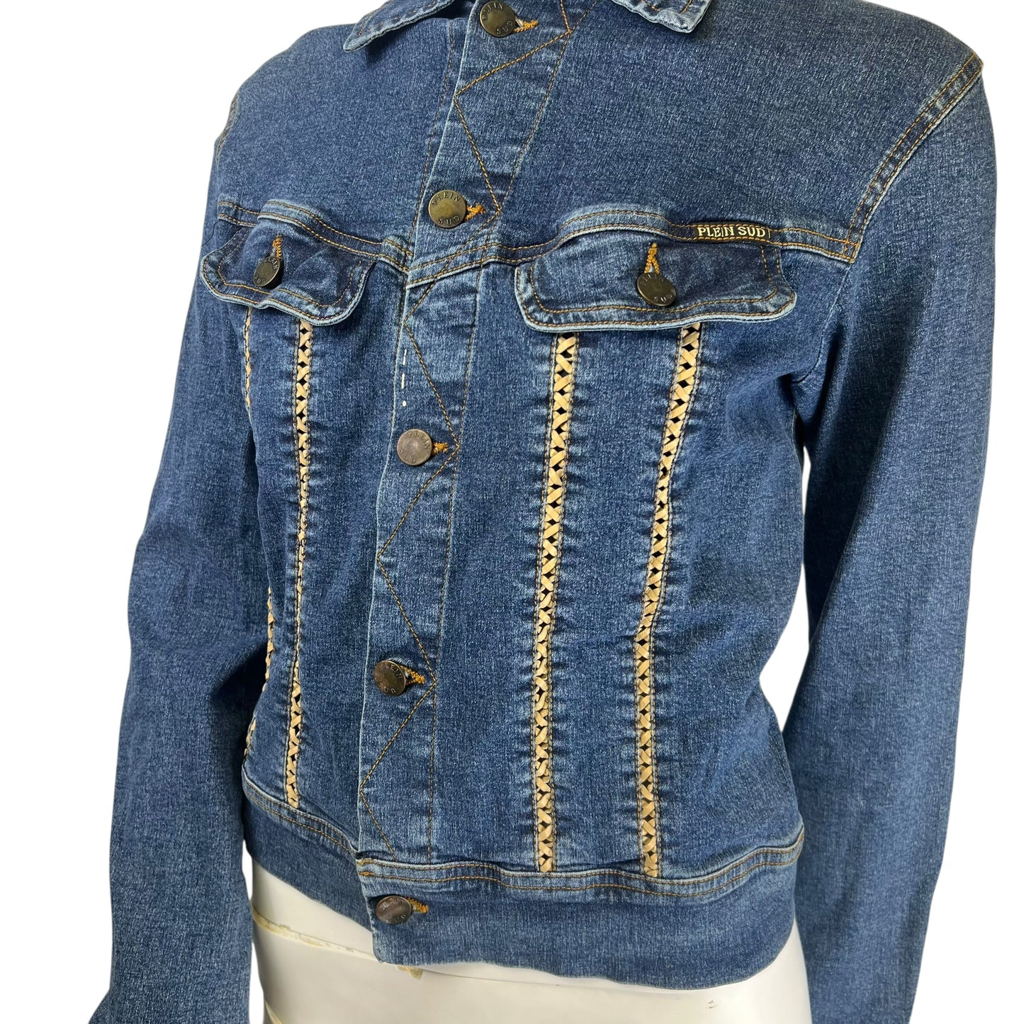 00s Plein Sud See thru Denim Jacket
