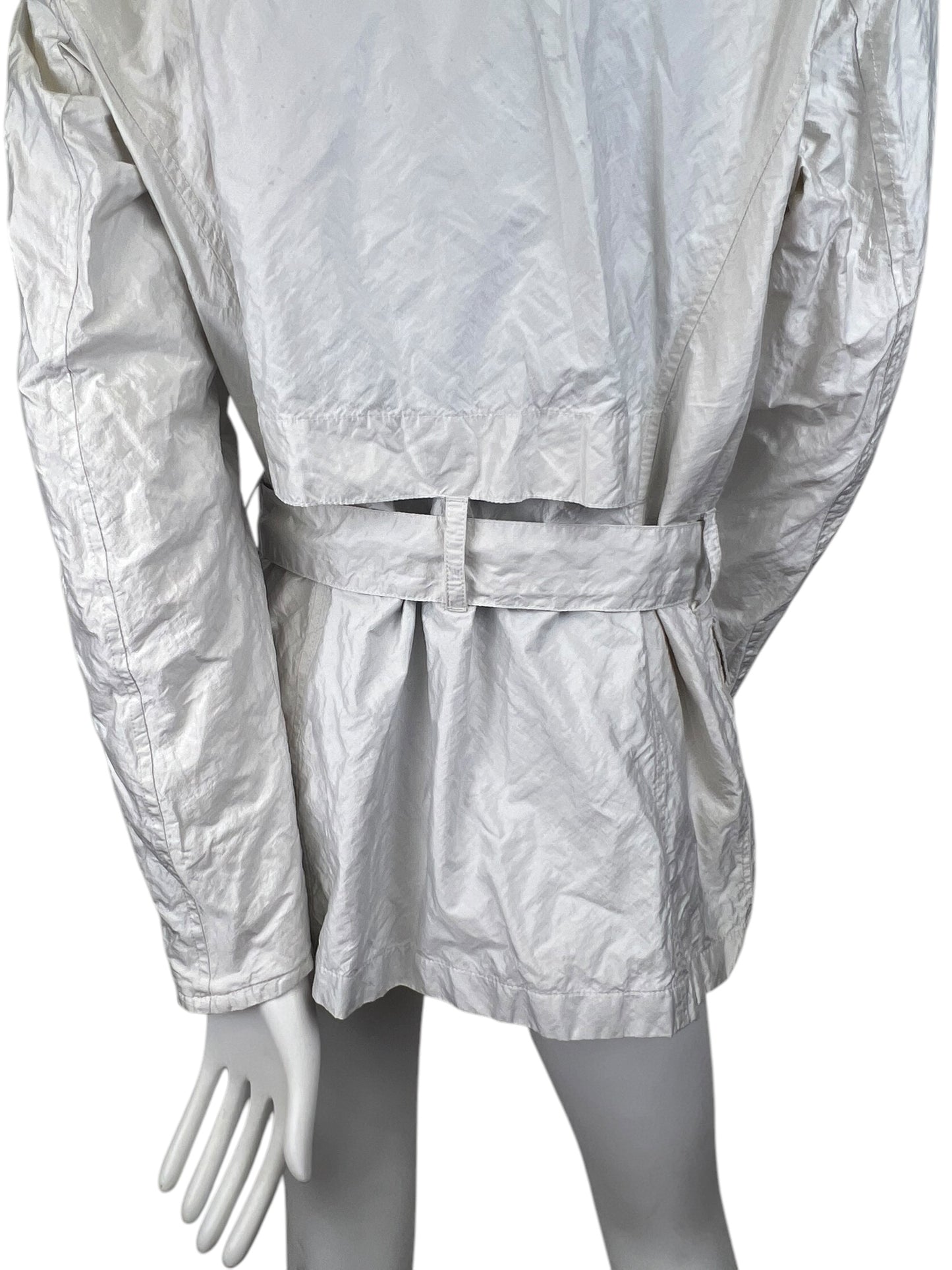00’ Prada Metallic Nylon Coat Jacket