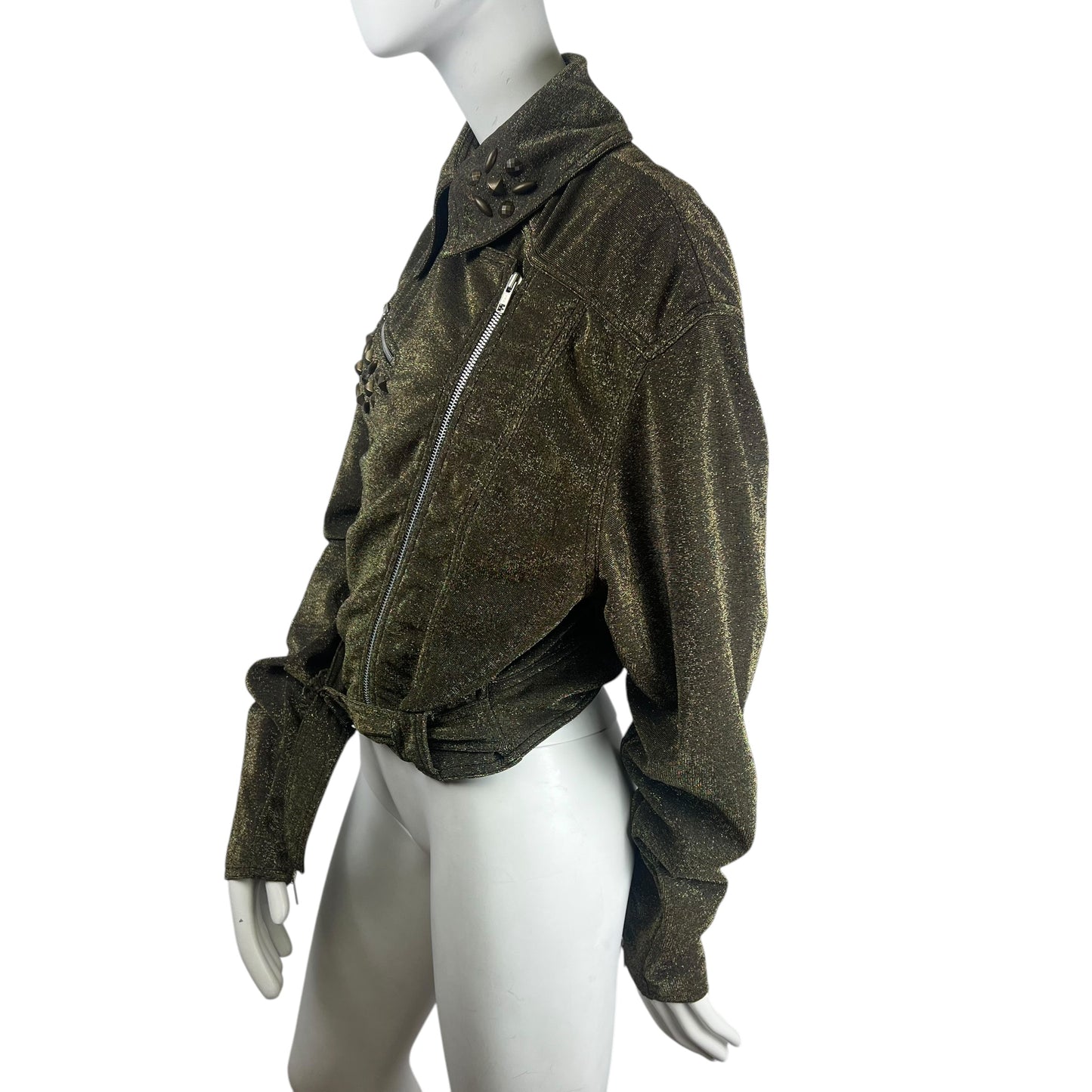 90s Chantal Thomass Shiny Perfecto jacket