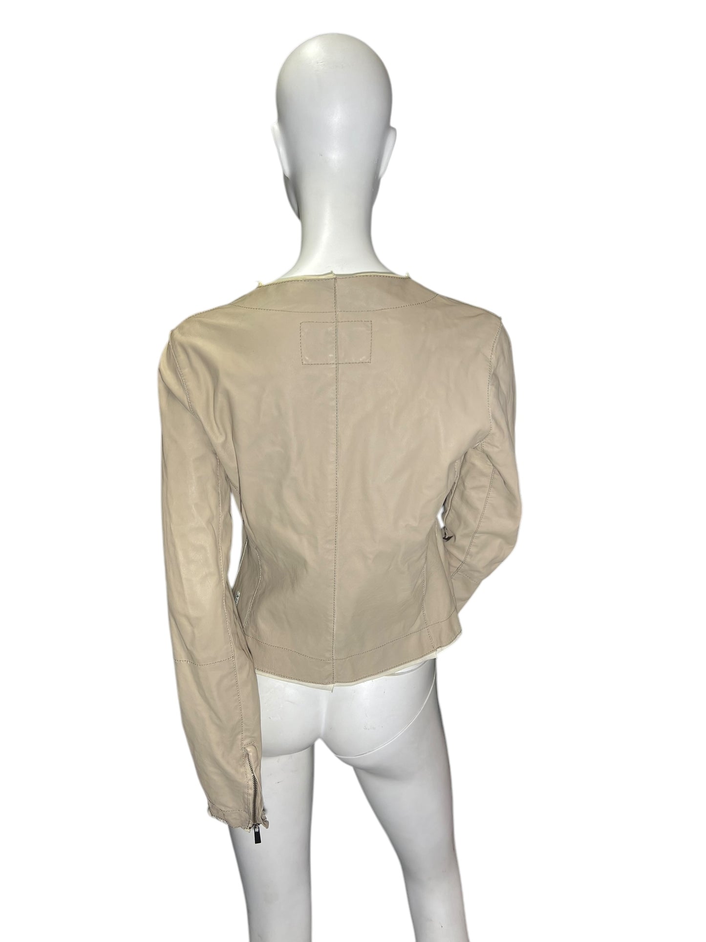 00s Armani Jeans Leather Jacket