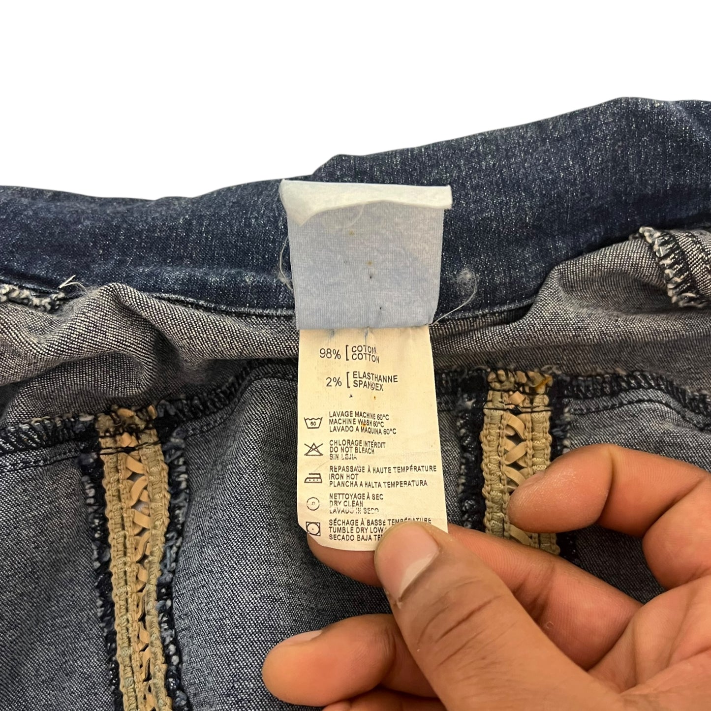 00s Plein Sud See thru Denim Jacket