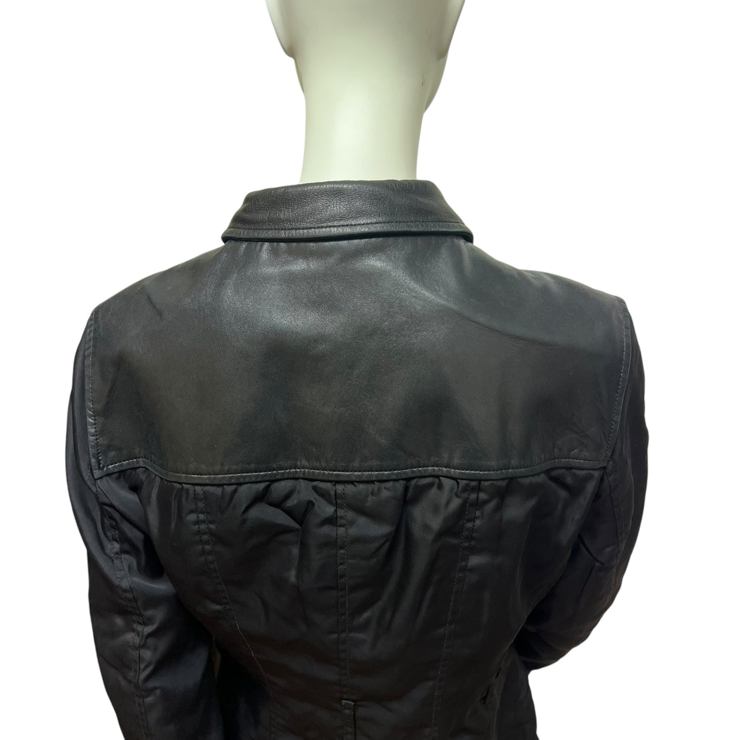 90s Prada Nylon/ Leather Jacket