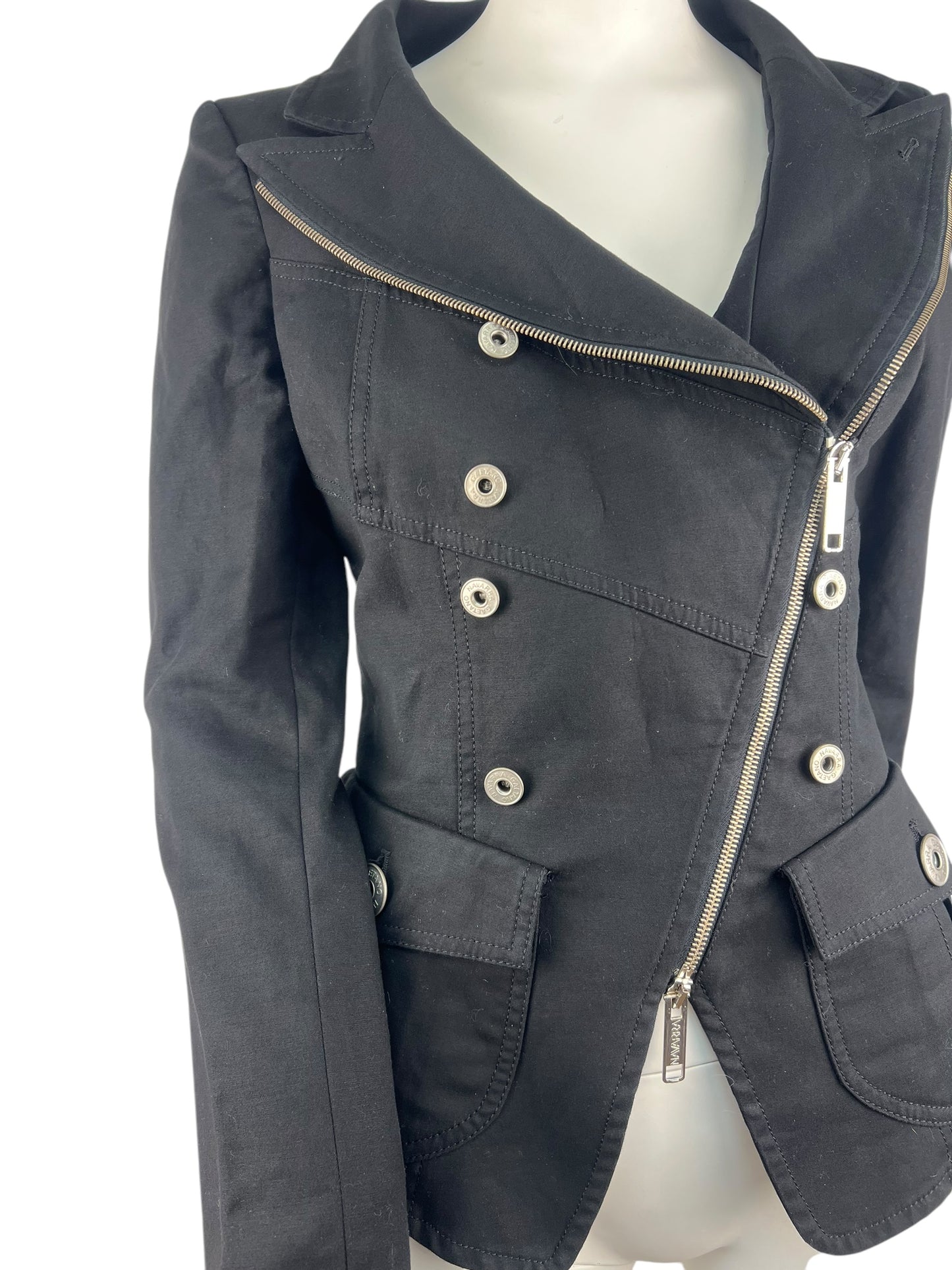 00’ Gaetano Navarra Asymmetric Zippered Kneck Jacket