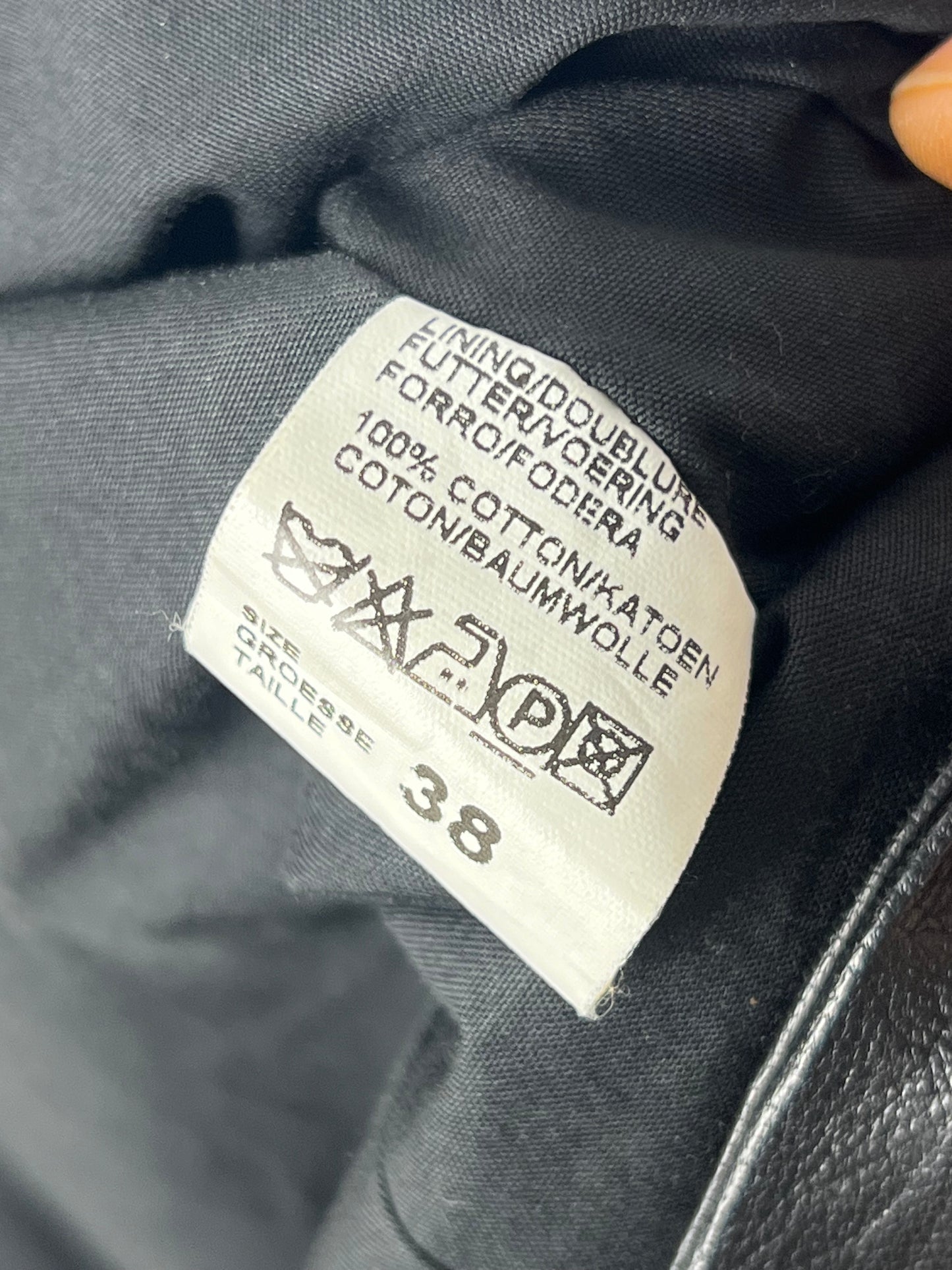 FW2002 Marithé + François Girbaud Asymmetrica Biker leather jacket