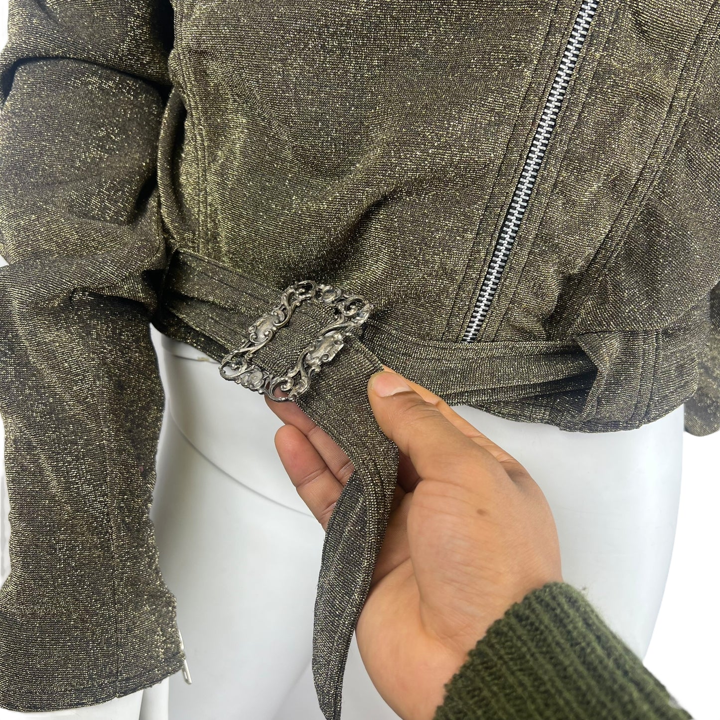 90s Chantal Thomass Shiny Perfecto jacket