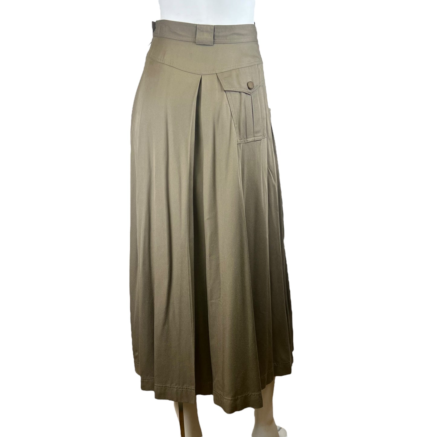 90s Chantal Thomass Semi pleated maxi Skirt