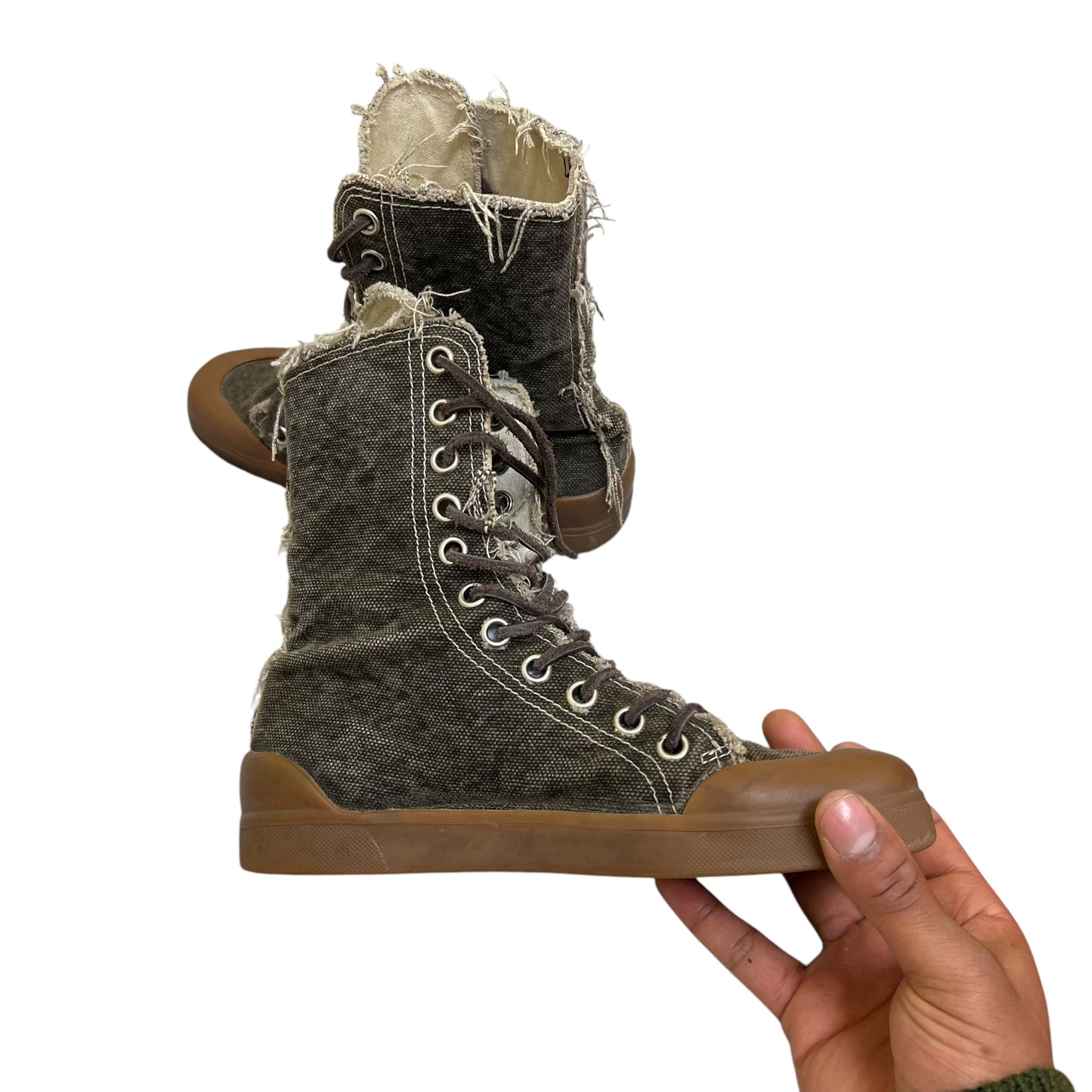 00s Vivienne Westwood Canvas Printed Sneakers