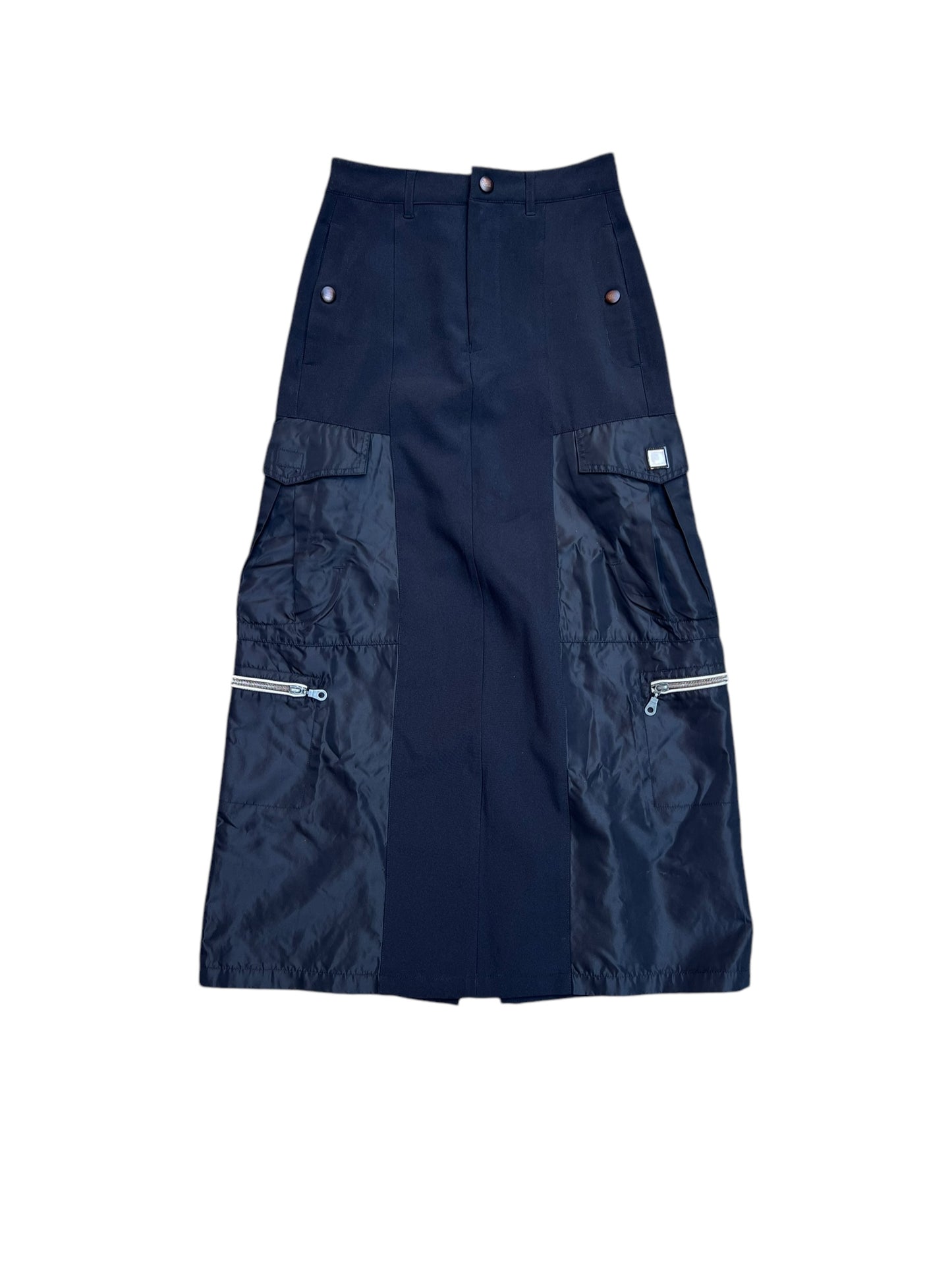 00s Marithé + François Girbaud Multipocket maxi skirt