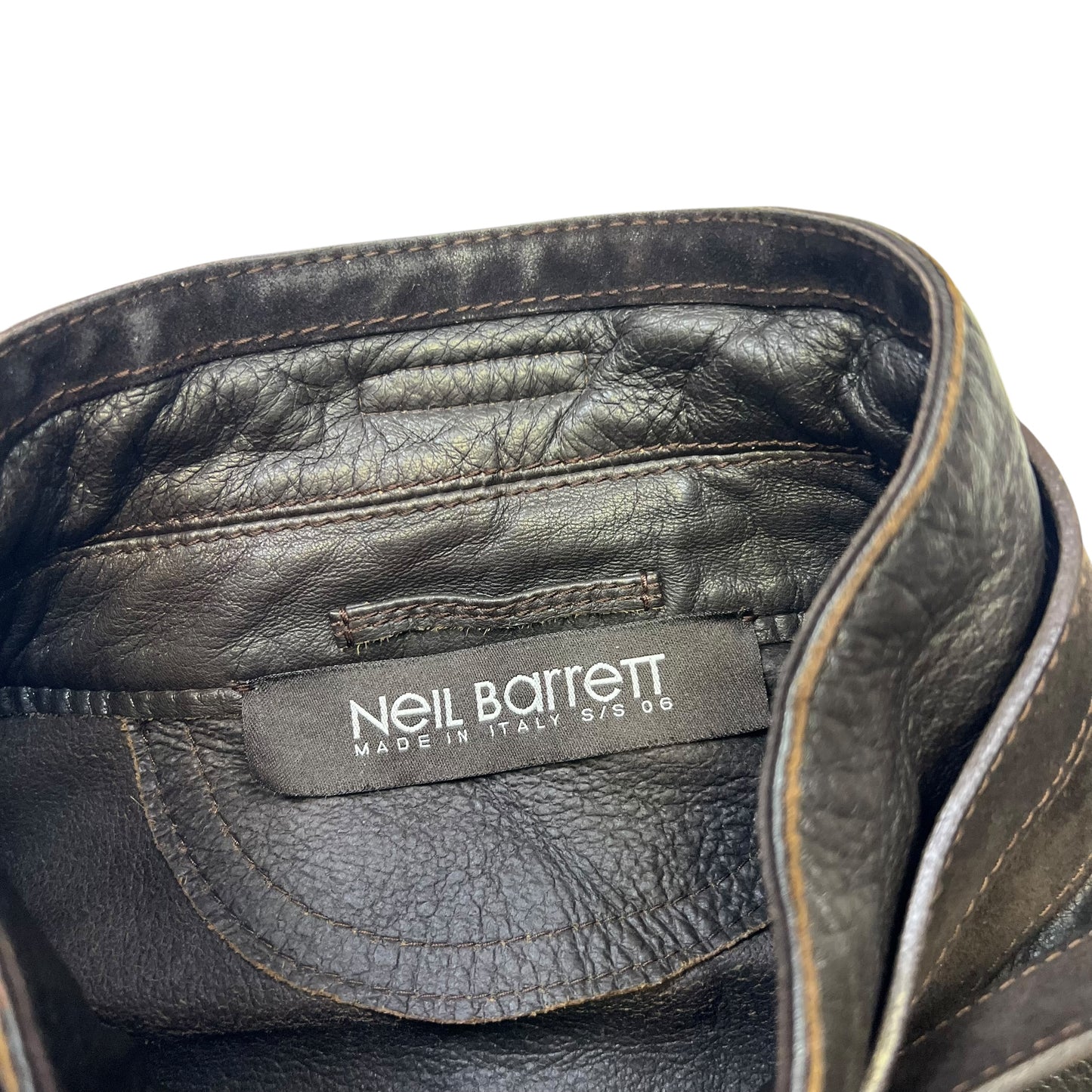SS2006 Neil Barrett Leather Biker Jacket