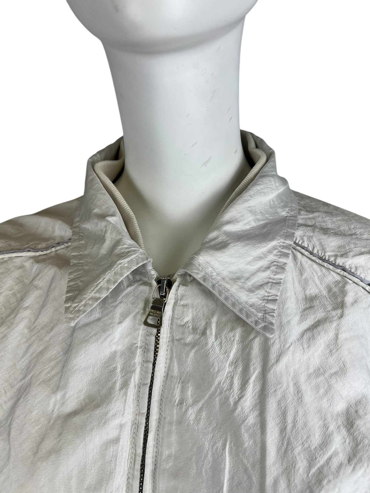 00’ Prada Metallic Nylon Coat Jacket