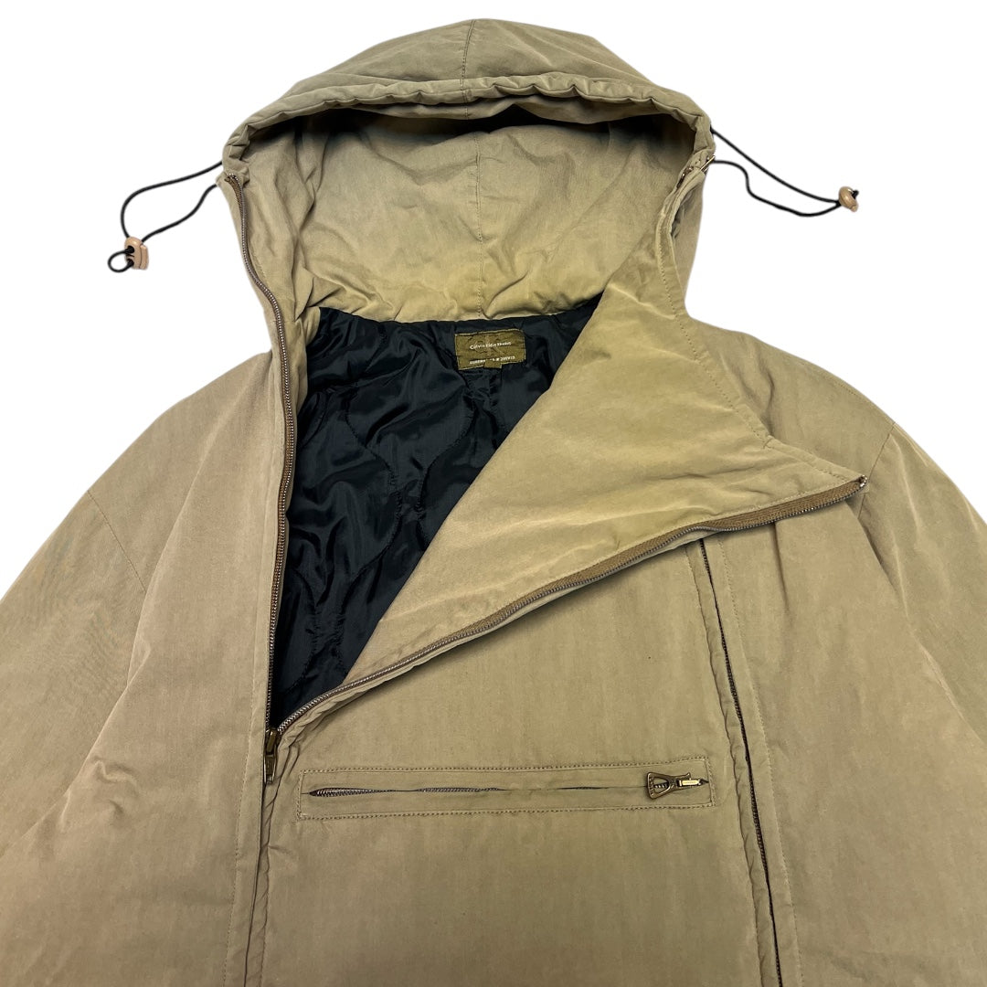 00’ Calvin Klein Khakis Asymmetrical Balaclava Jacket