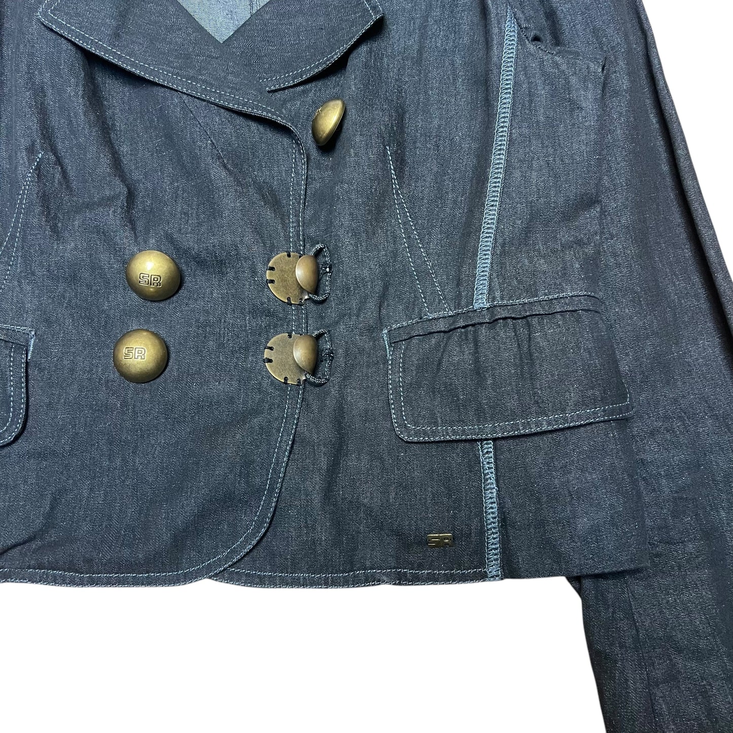 00’ Sonia Rykiel Asymmetric Denim Jacket