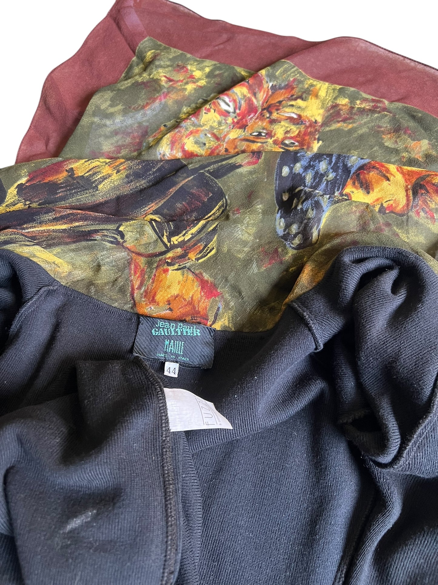 90s Jean Paul Gaultier Scarf Cardigan