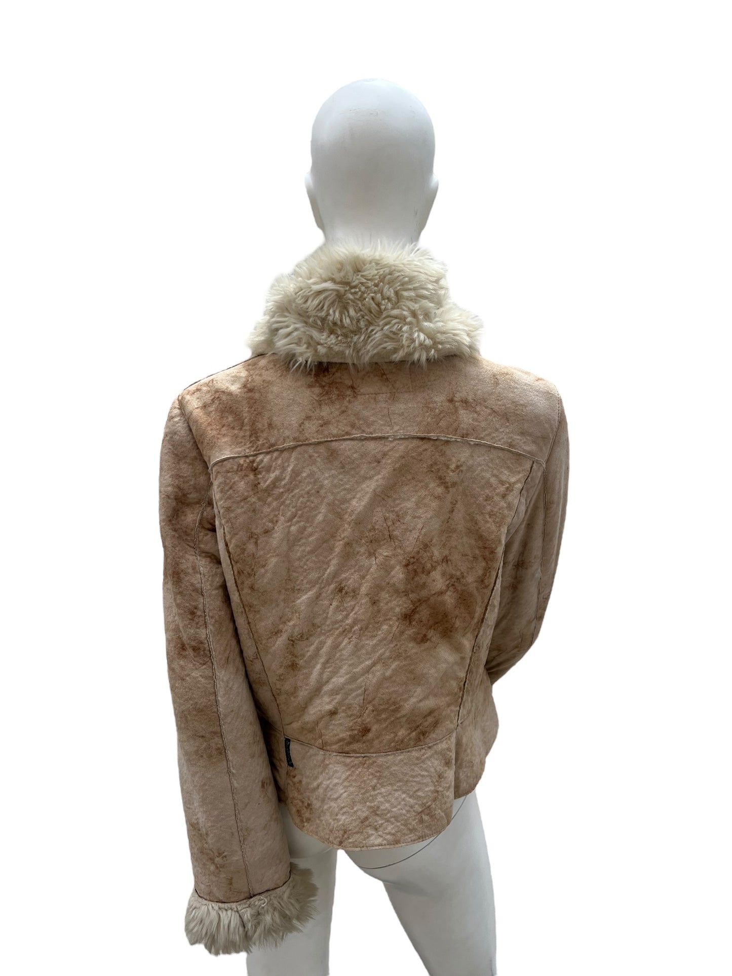 00s Armani Jeans Faux Fur Jacket