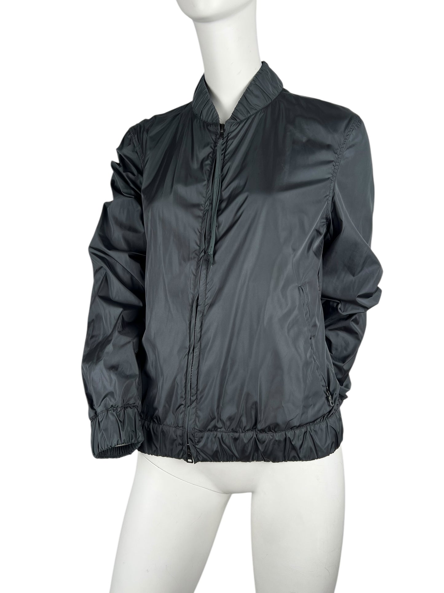 00’ Prada Main Line Nylon Bomber Jacket