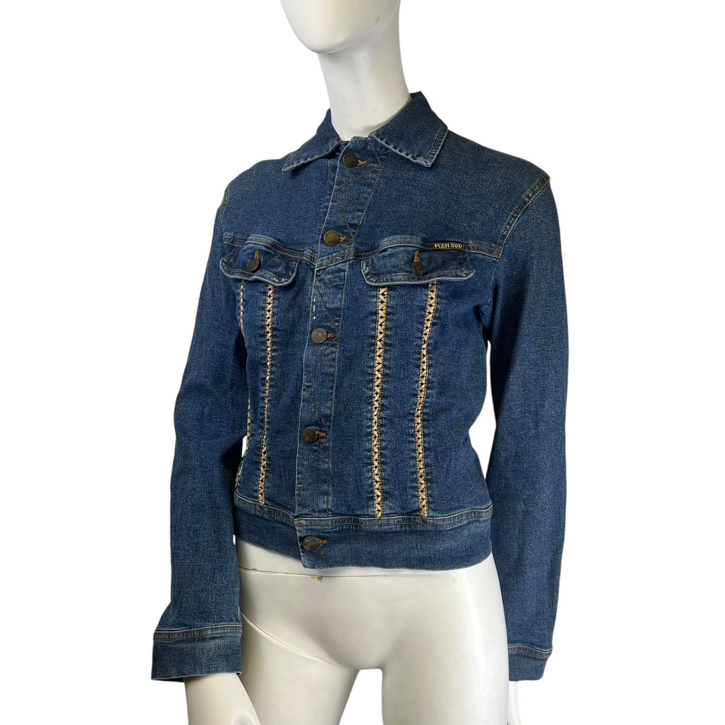 00s Plein Sud See thru Denim Jacket