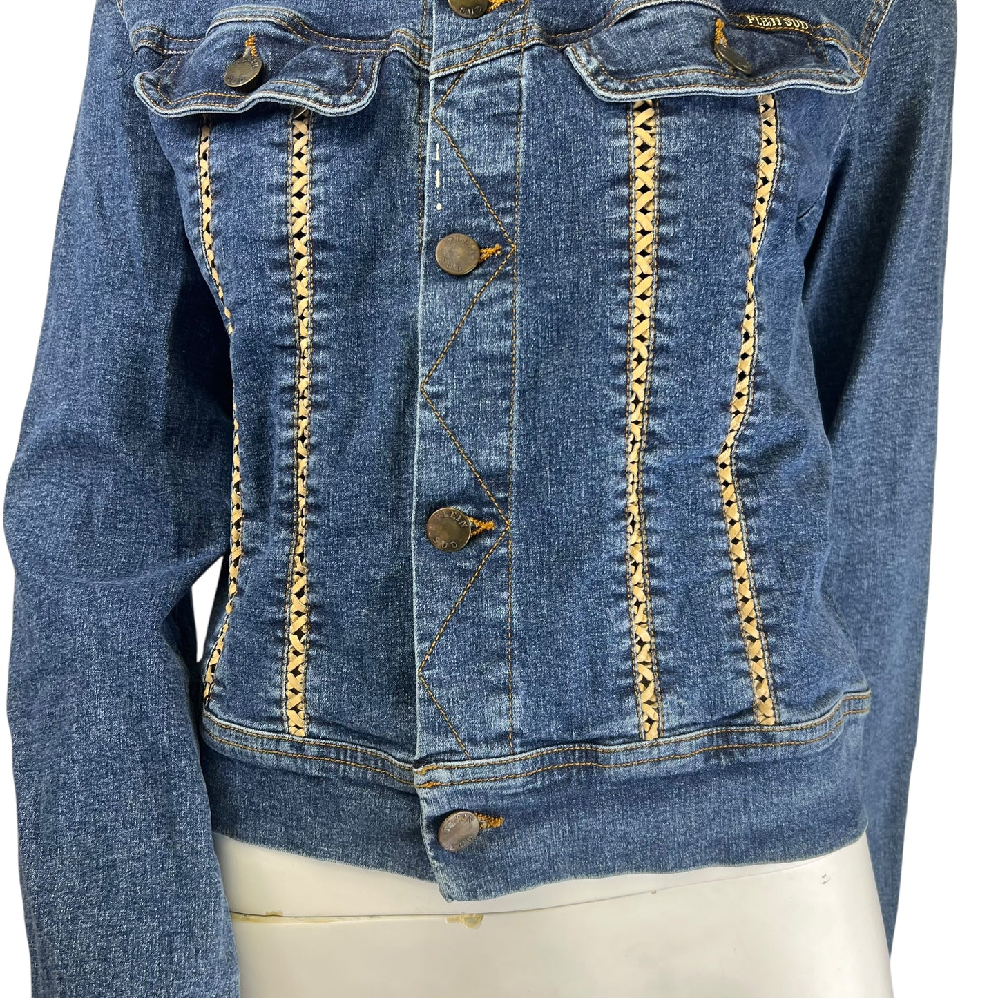 00s Plein Sud See thru Denim Jacket