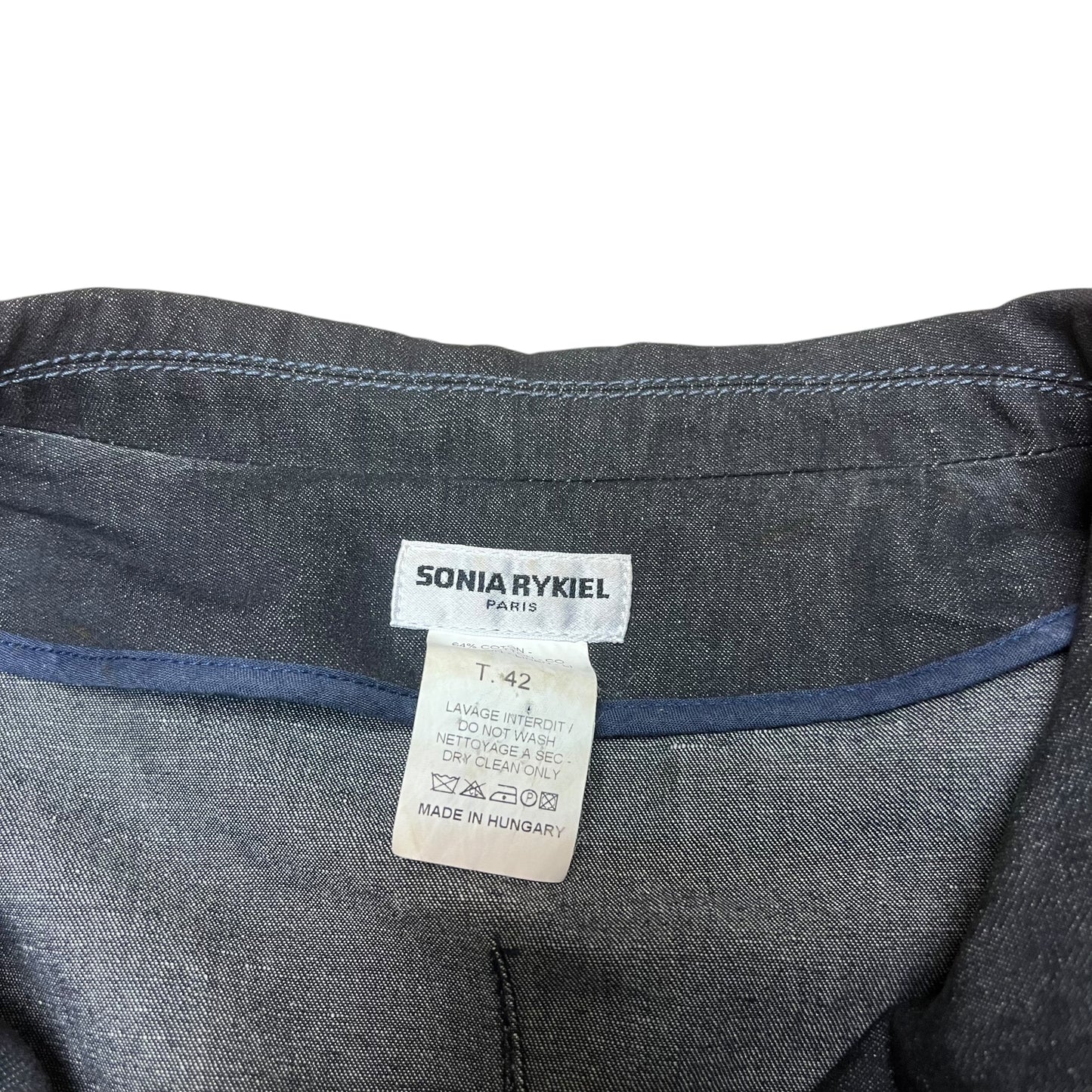 00’ Sonia Rykiel Asymmetric Denim Jacket