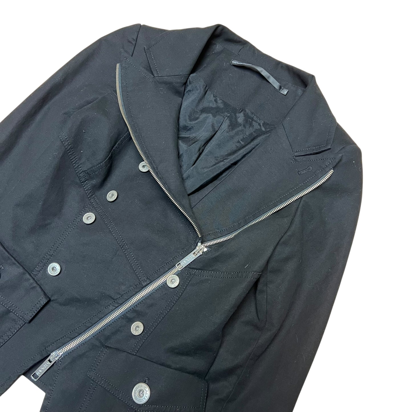 00’ Gaetano Navarra Asymmetric Zippered Kneck Jacket