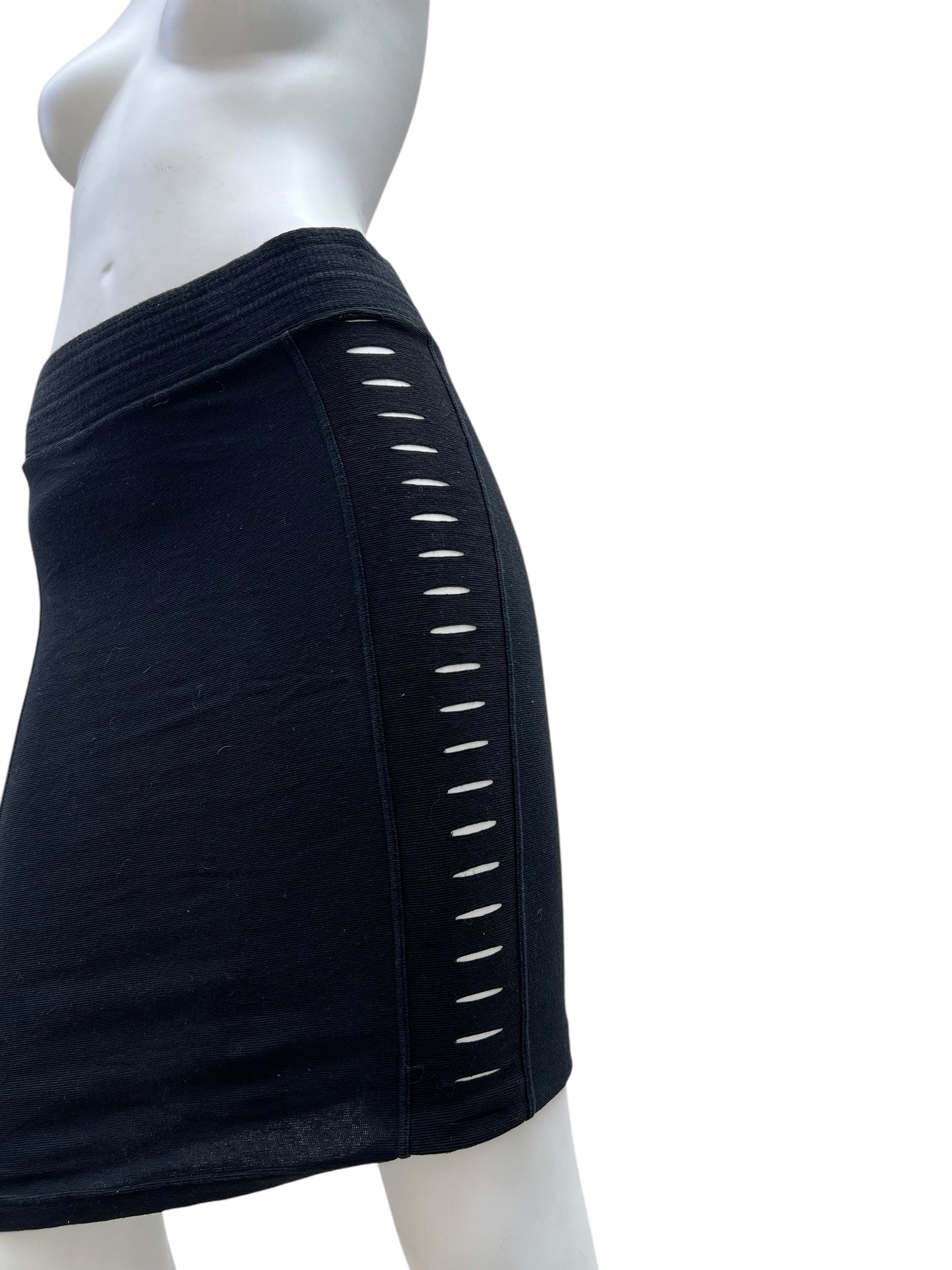 80s Marithé + François Girbaud Maille Party Holey Skirt