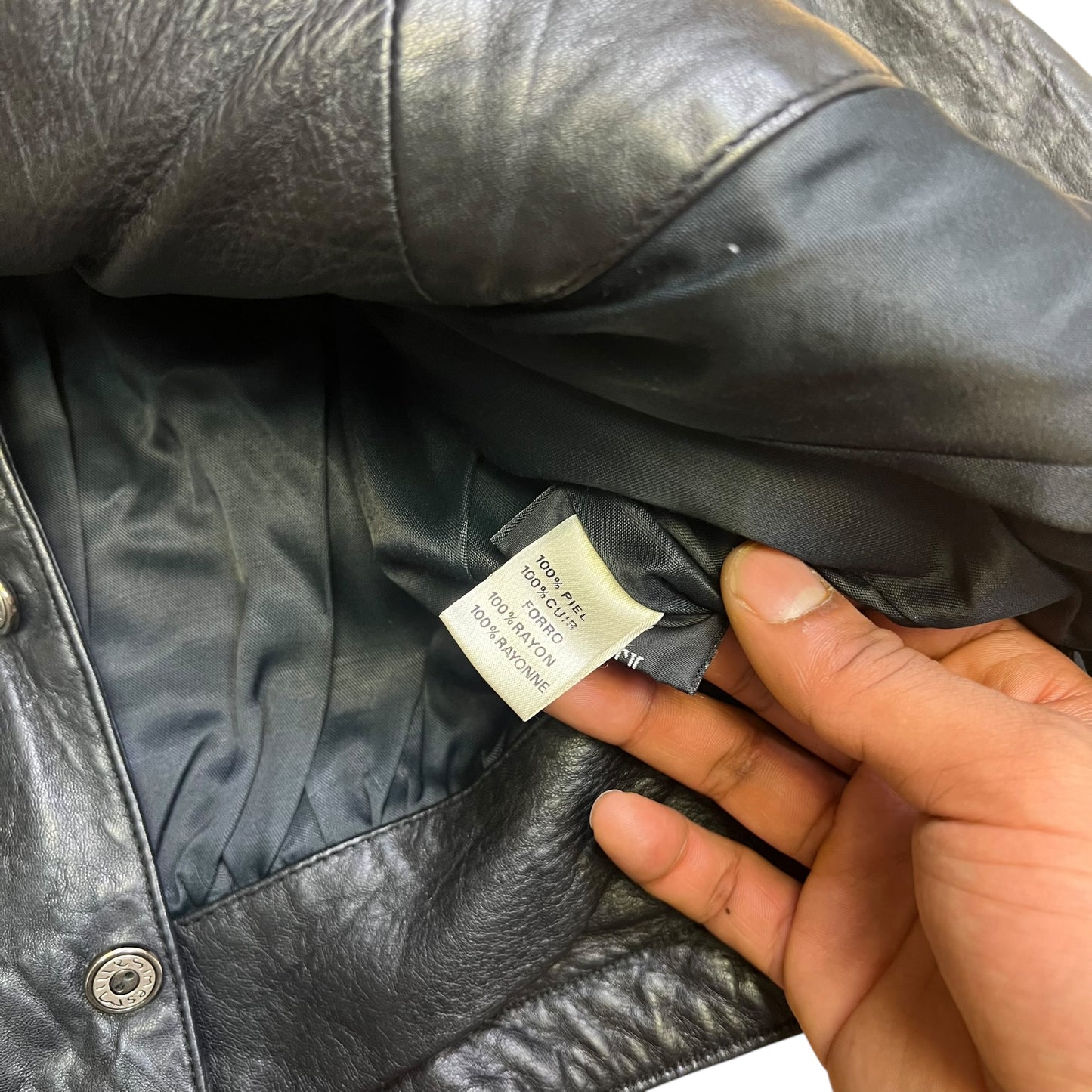80s Marithé + François Girbaud Milléssimes Leather Jacket