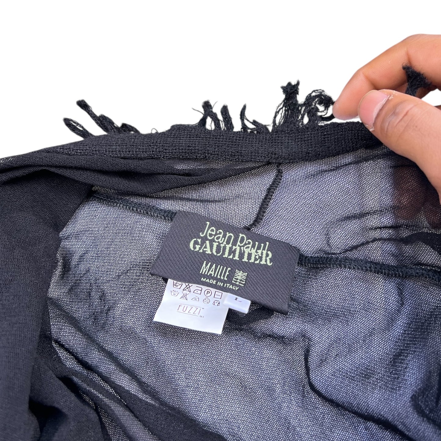 00s Jean Paul Gaultier Mesh Poncho