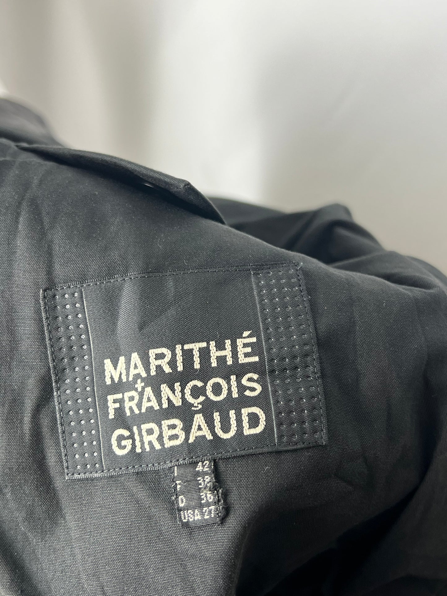 FW2002 Marithé + François Girbaud Asymmetrica Biker leather jacket