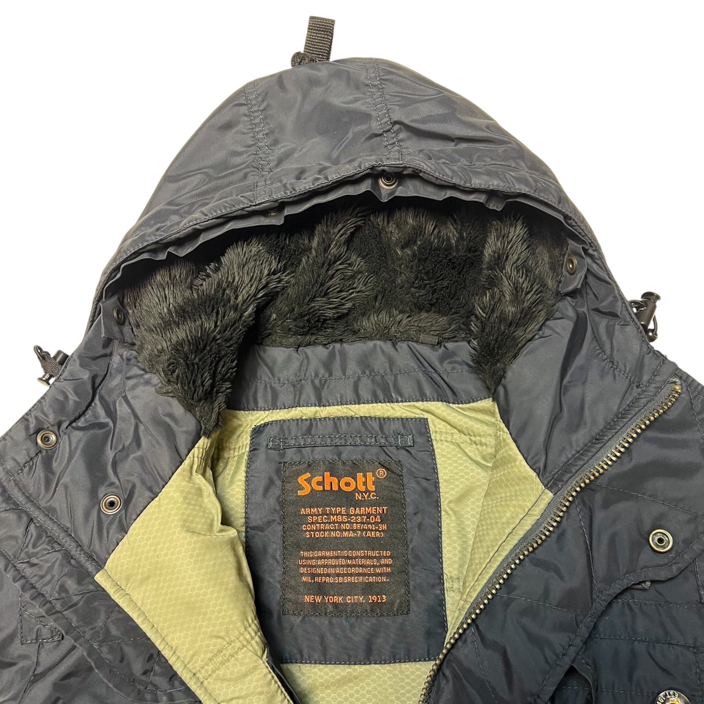 00s Schott Hidden Pocket Militar Inspired jacket