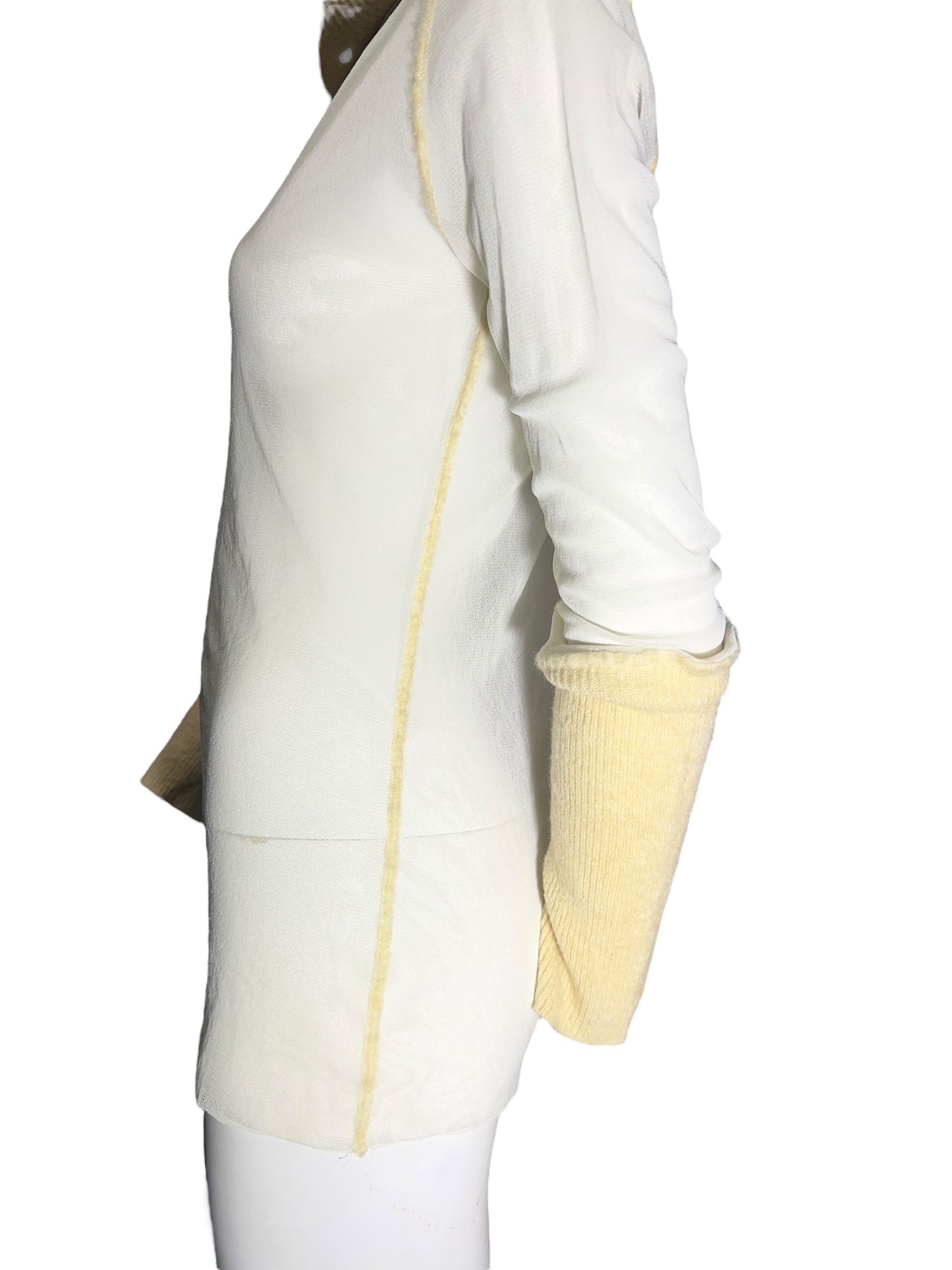 00s Jean Paul Gaultier maille mesh wool Top