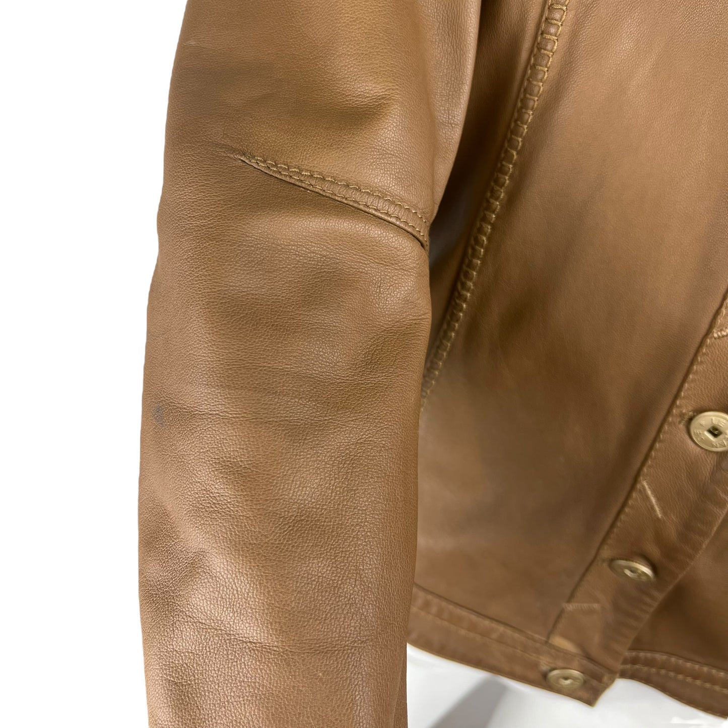 00s Marithé + François Girbaud Leather Patch Jacket