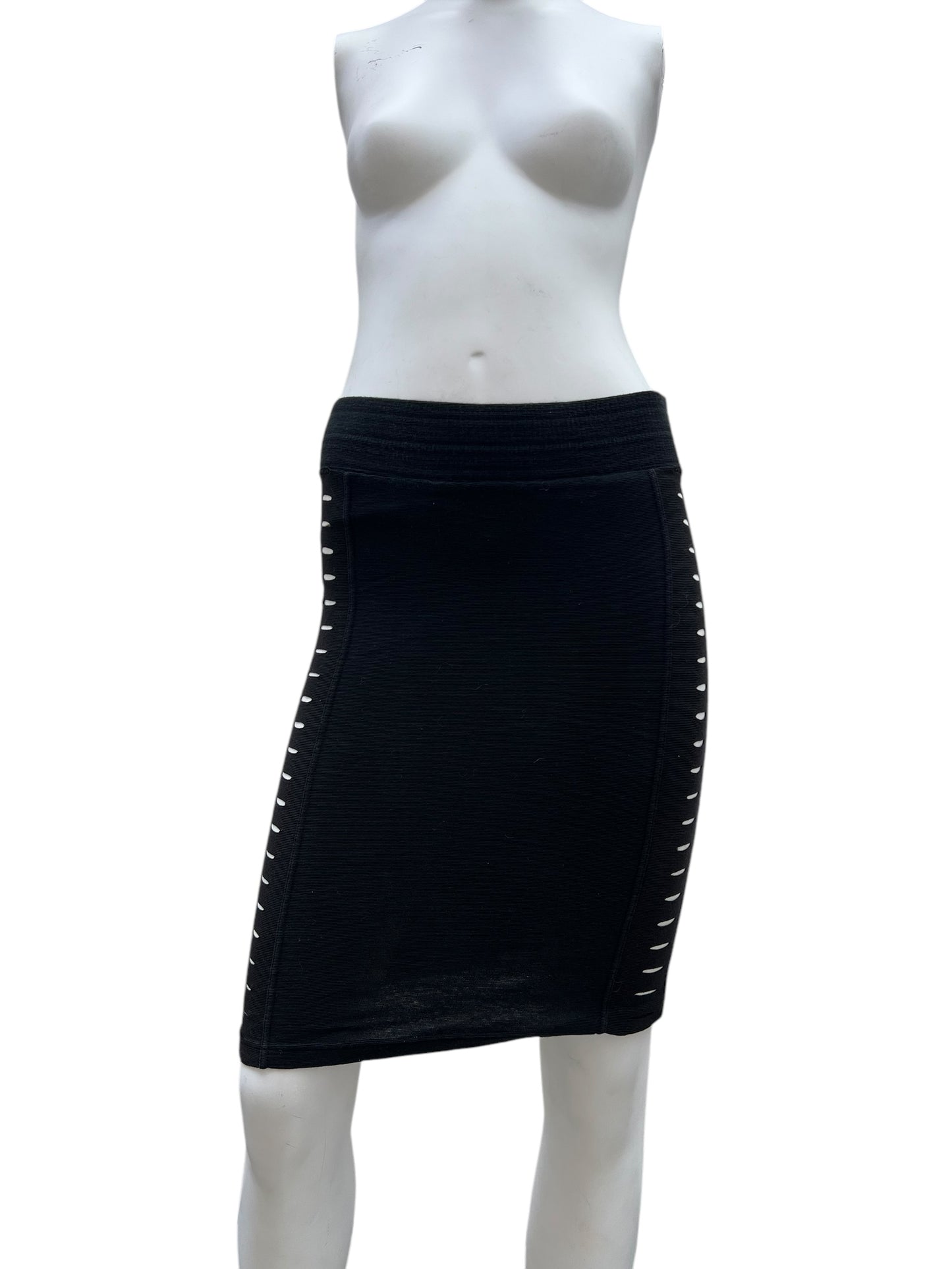 80s Marithé + François Girbaud Maille Party Holey Skirt