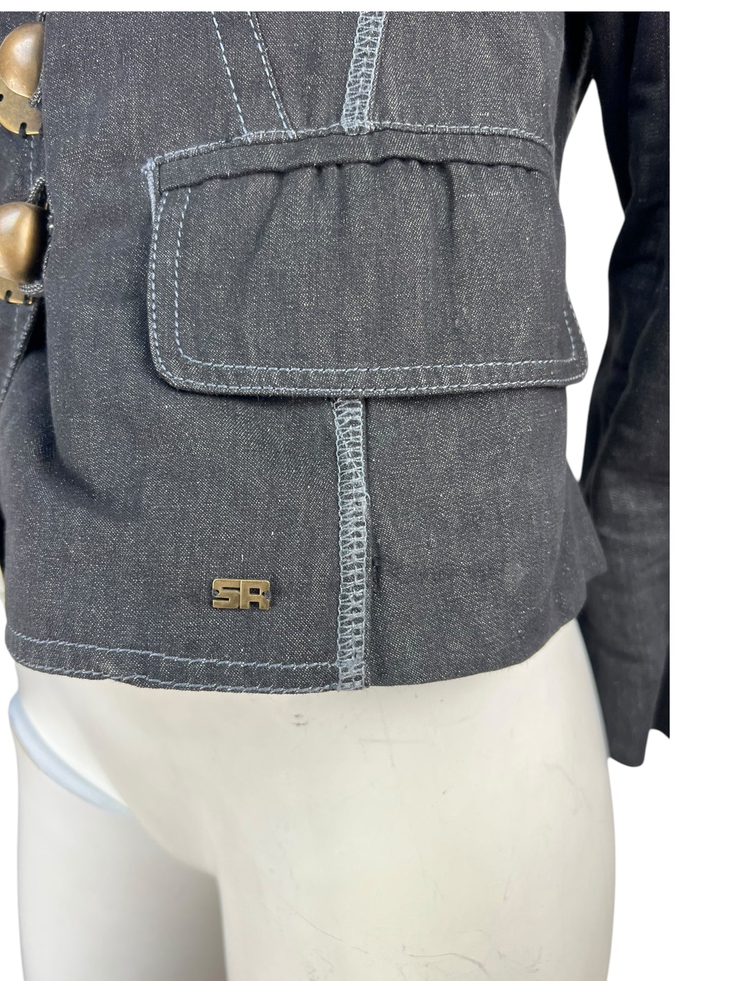 00’ Sonia Rykiel Asymmetric Denim Jacket