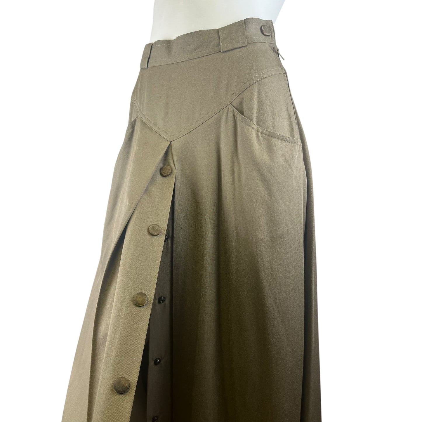 90s Chantal Thomass Semi pleated maxi Skirt