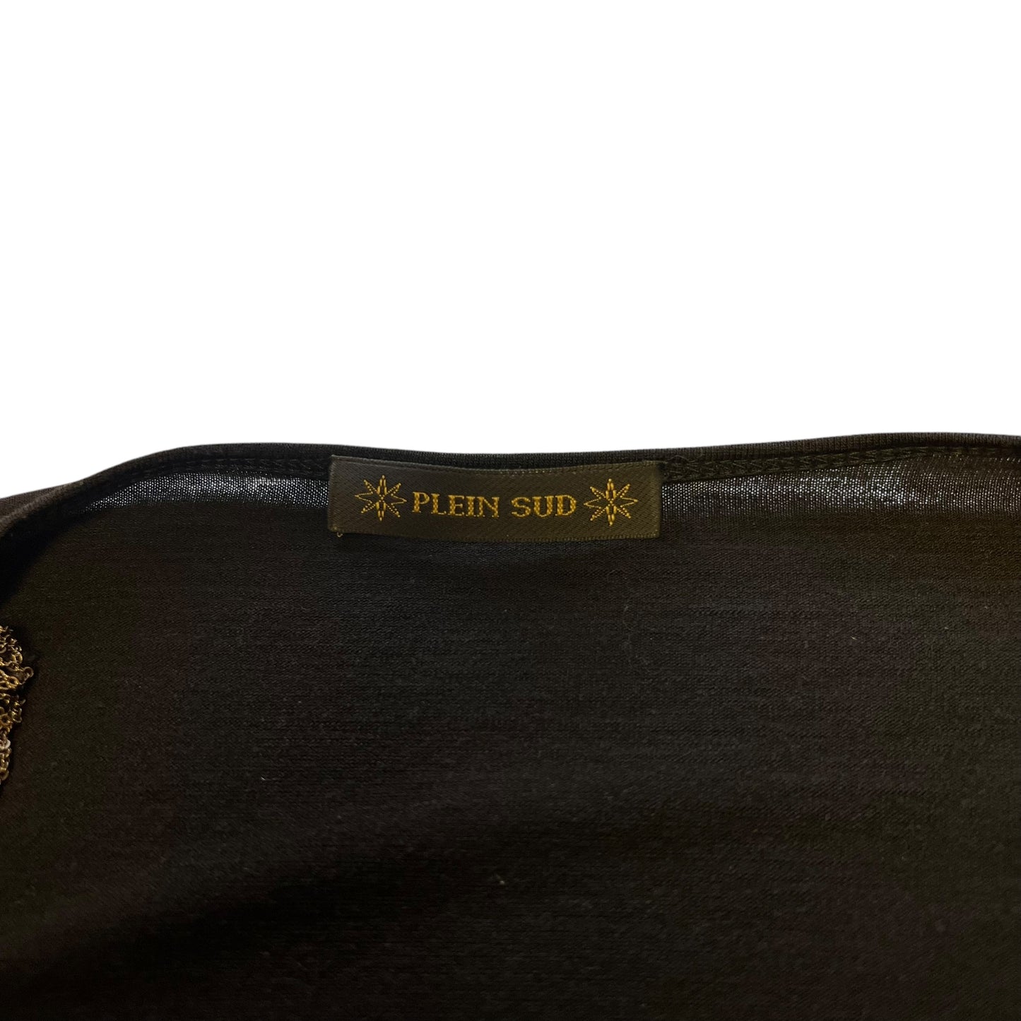 00s Plein Sud Metallic Pleated Dress