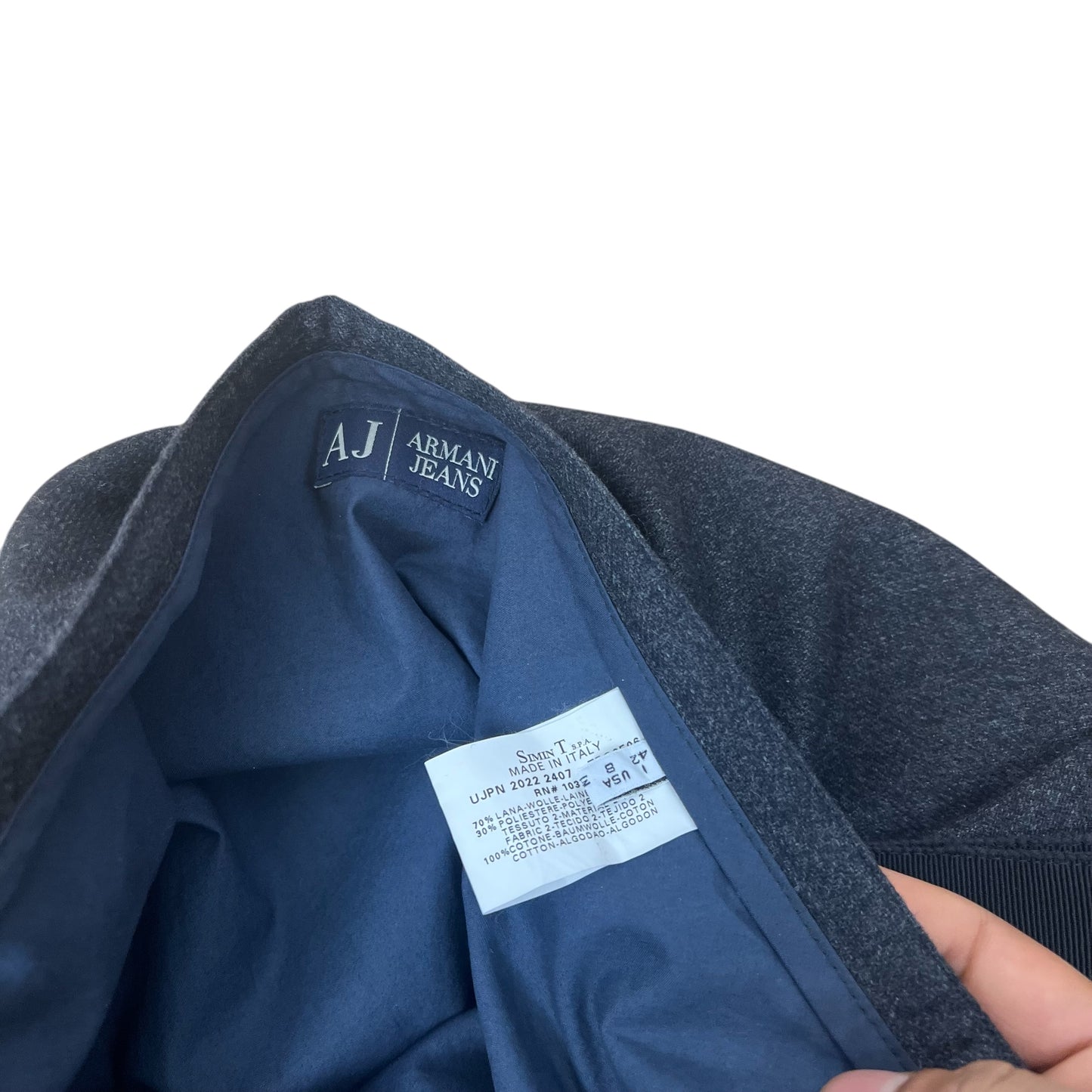 00’ Armani Jeans Detachable pockets maxi skirt