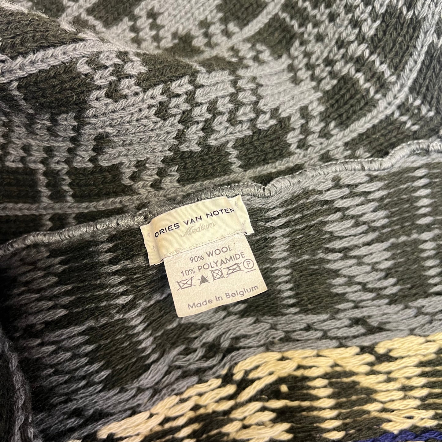 00’ Dries van Noten Wool Scarf sweater