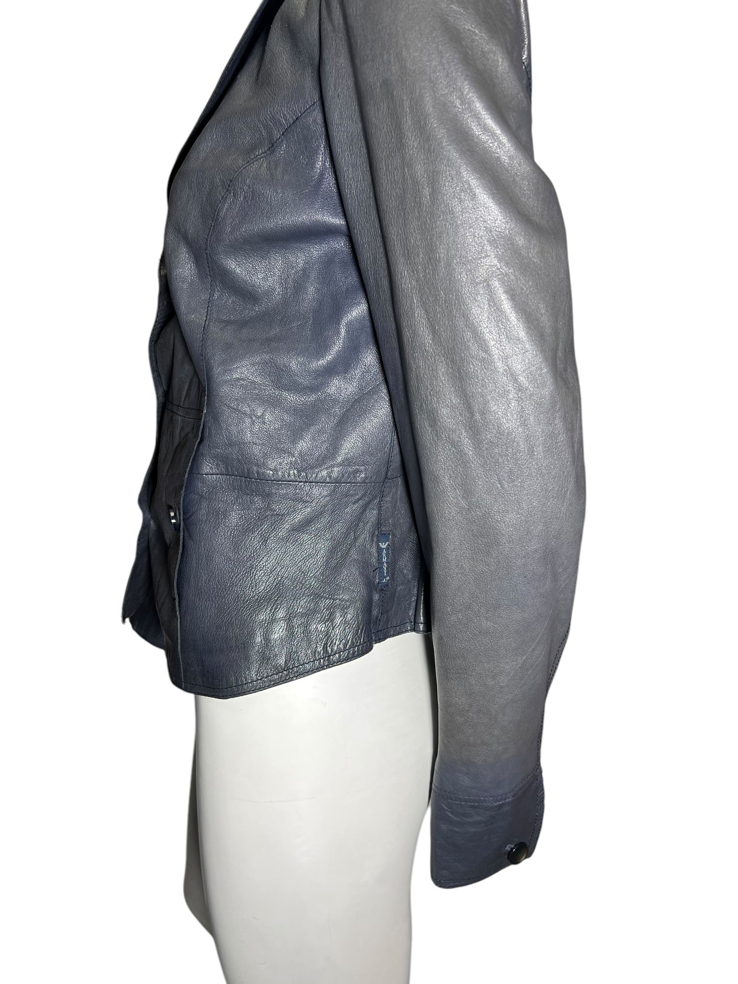 00s Armani Jeans leather blazer