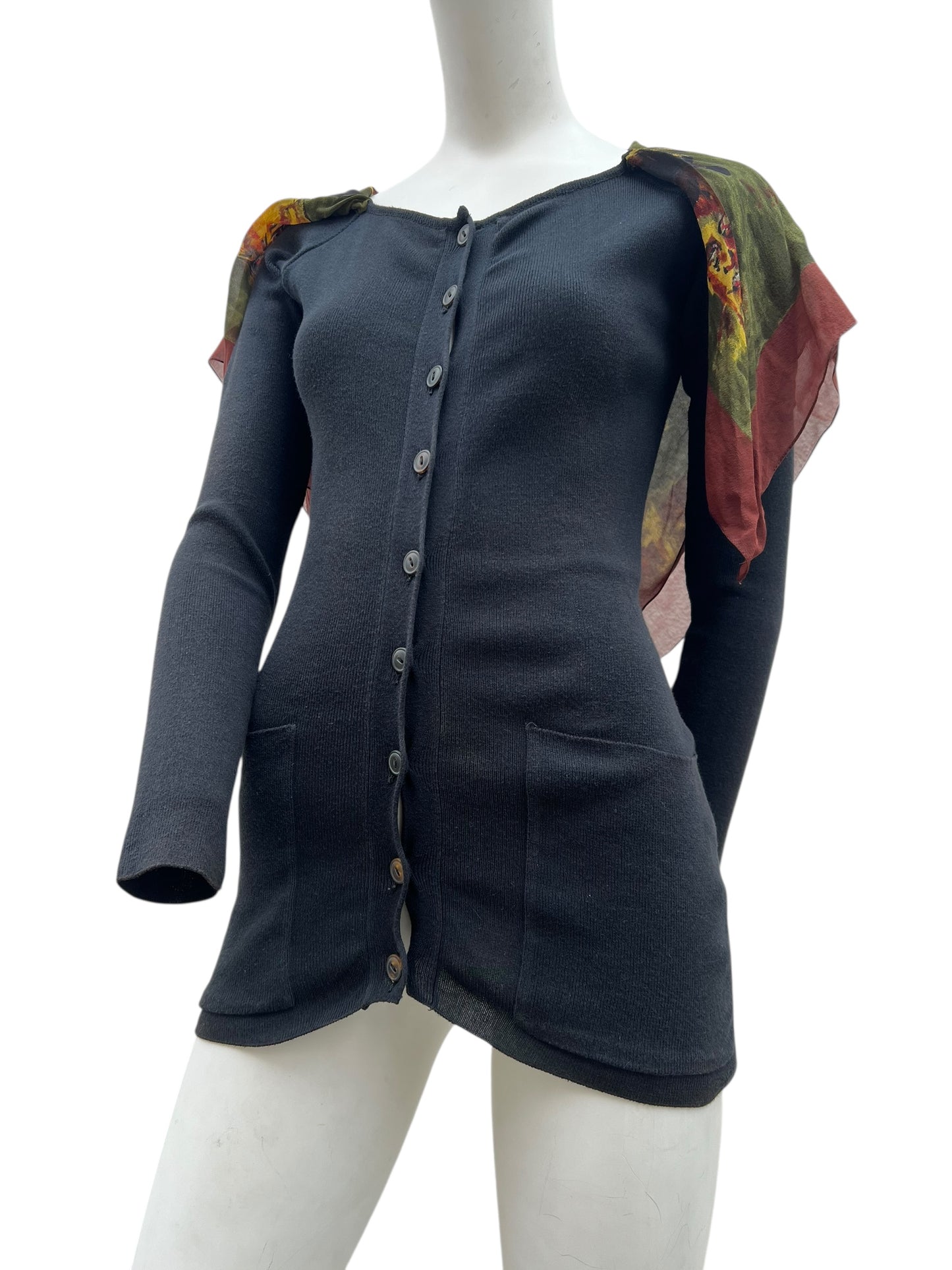 90s Jean Paul Gaultier Scarf Cardigan