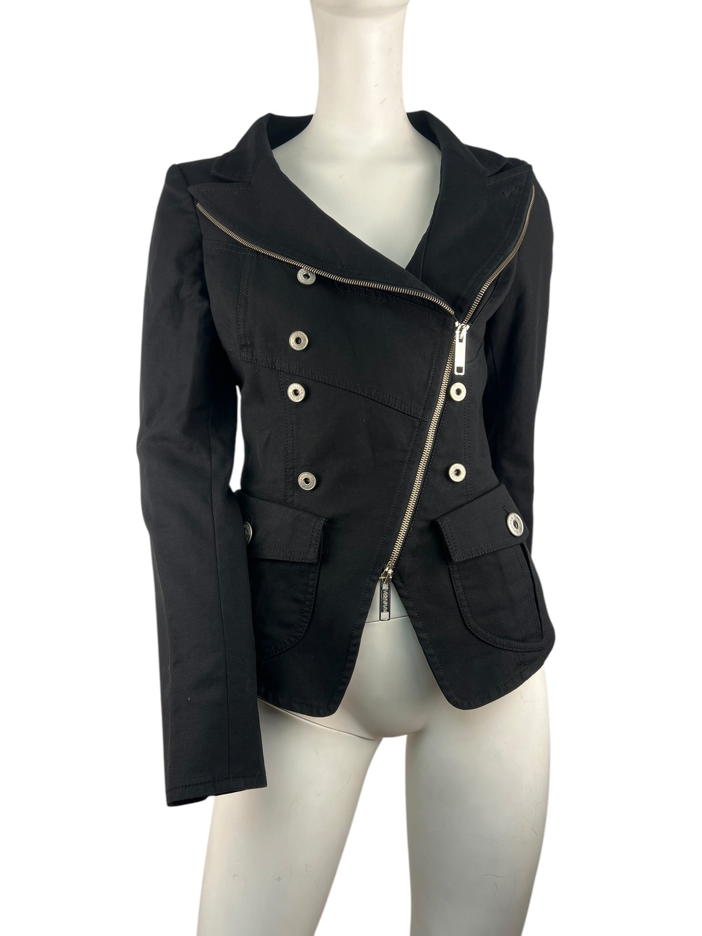 00’ Gaetano Navarra Asymmetric Zippered Kneck Jacket