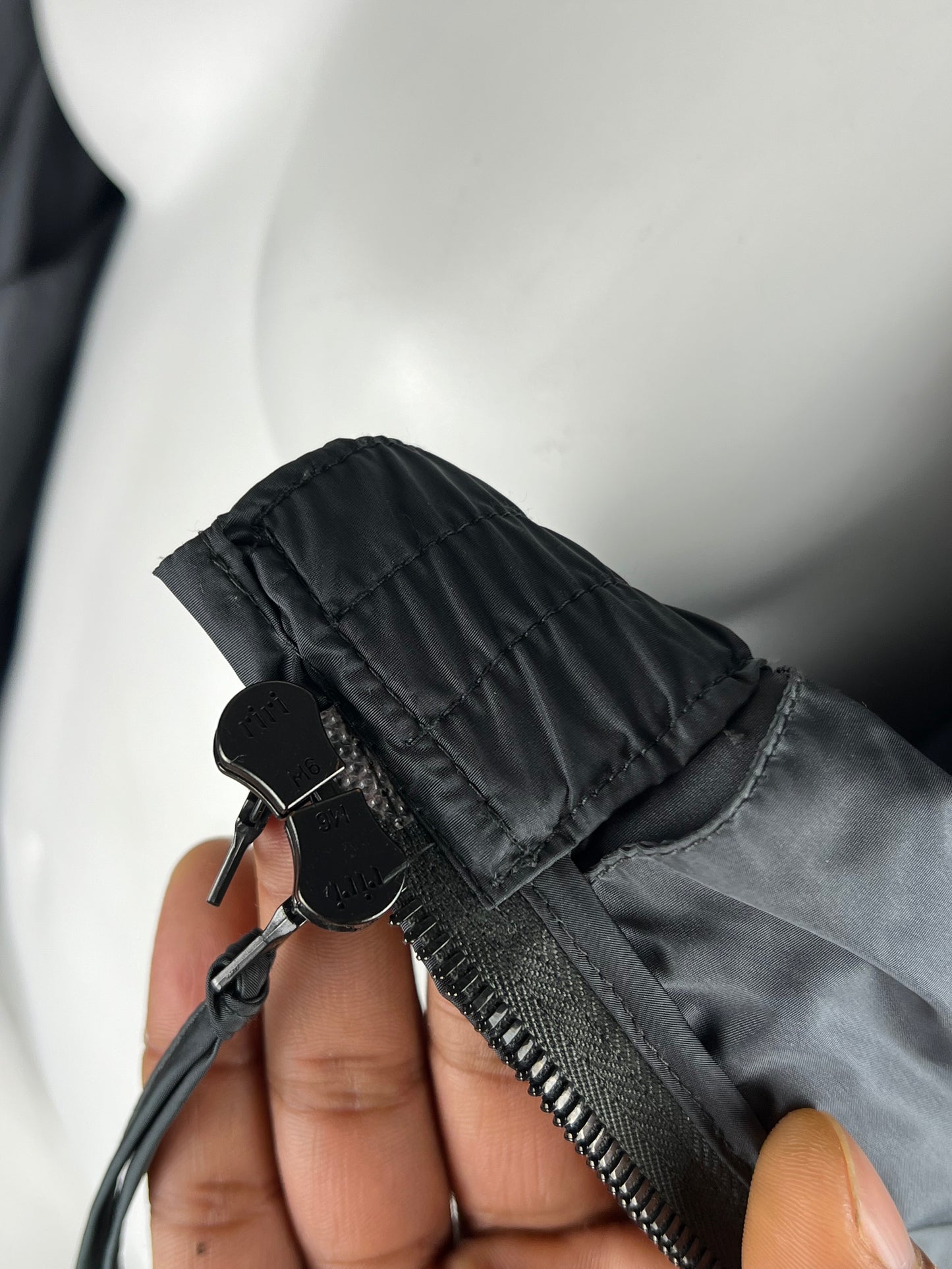 00’ Prada Main Line Nylon Bomber Jacket