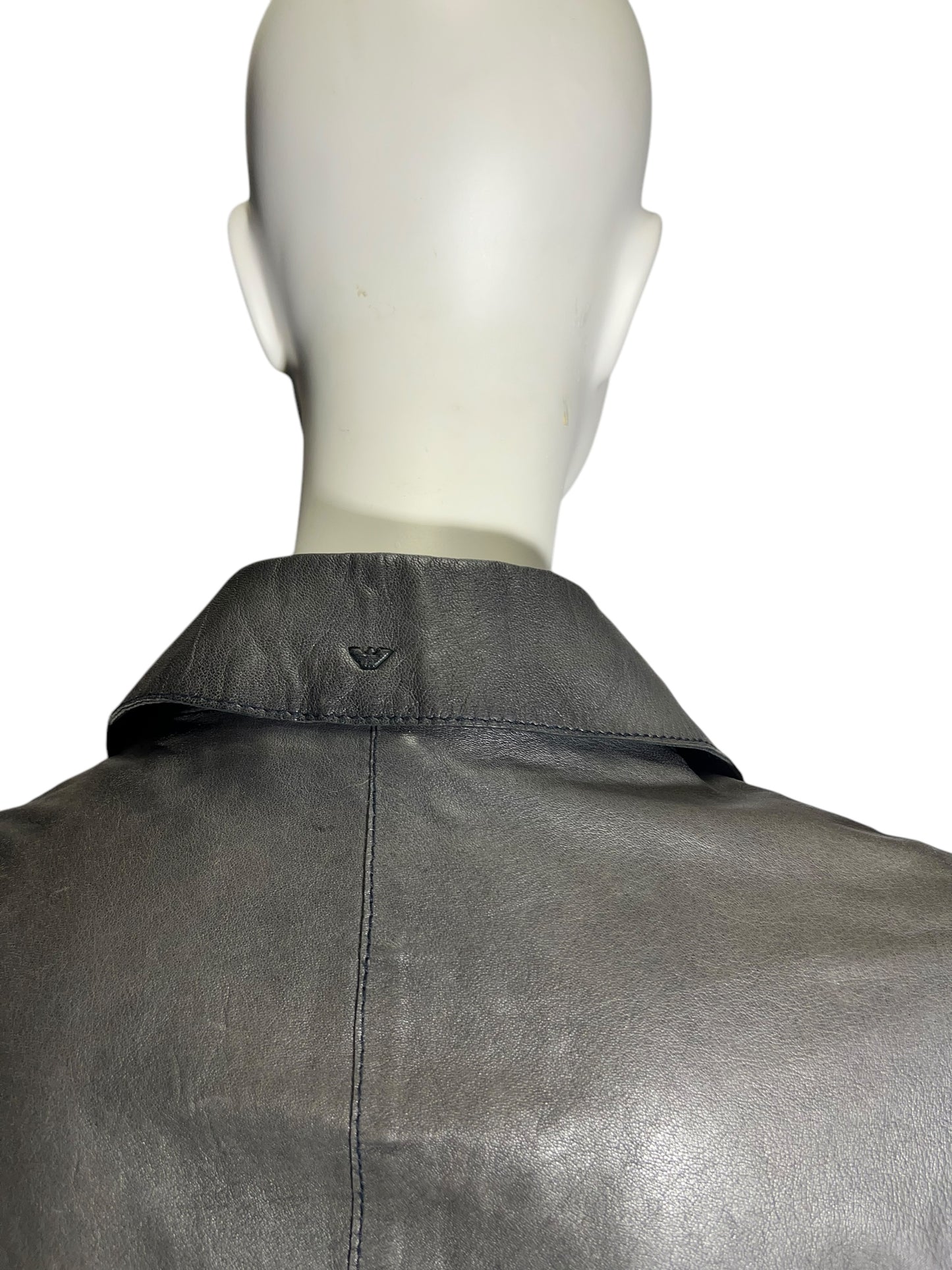 00s Armani Jeans leather blazer